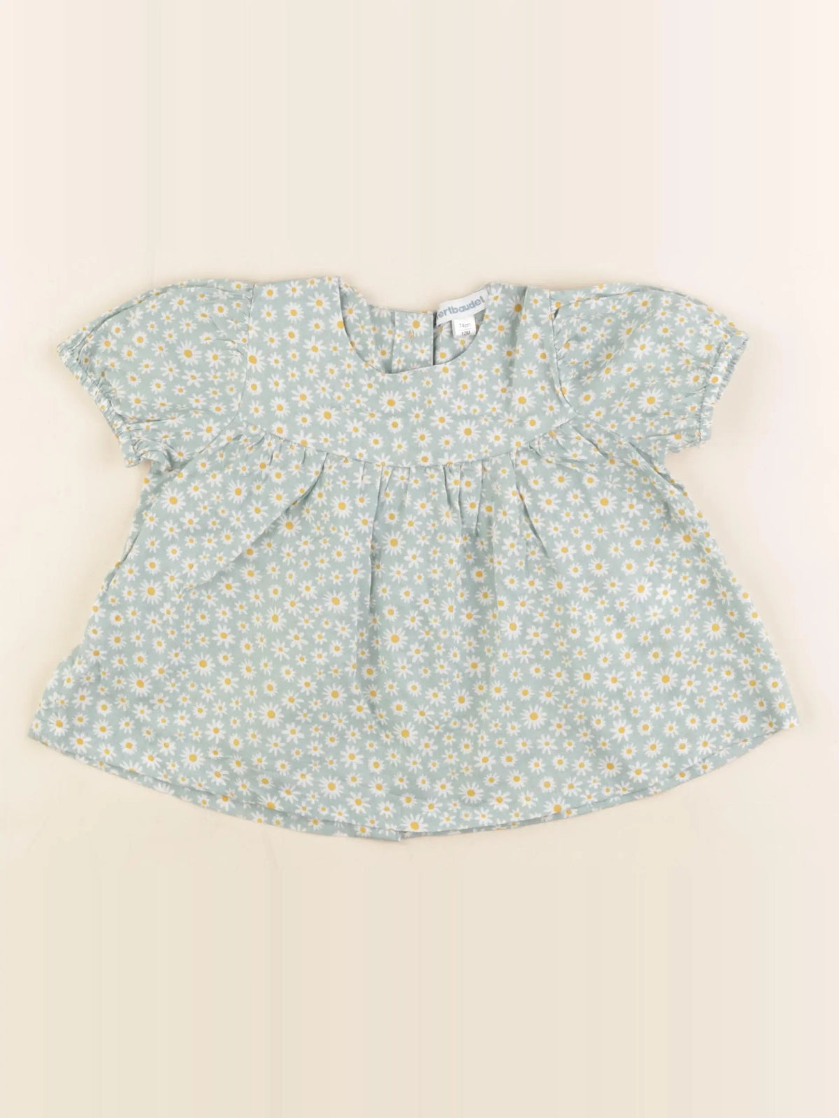 Vertbaudet - blouse vert - 12 mois