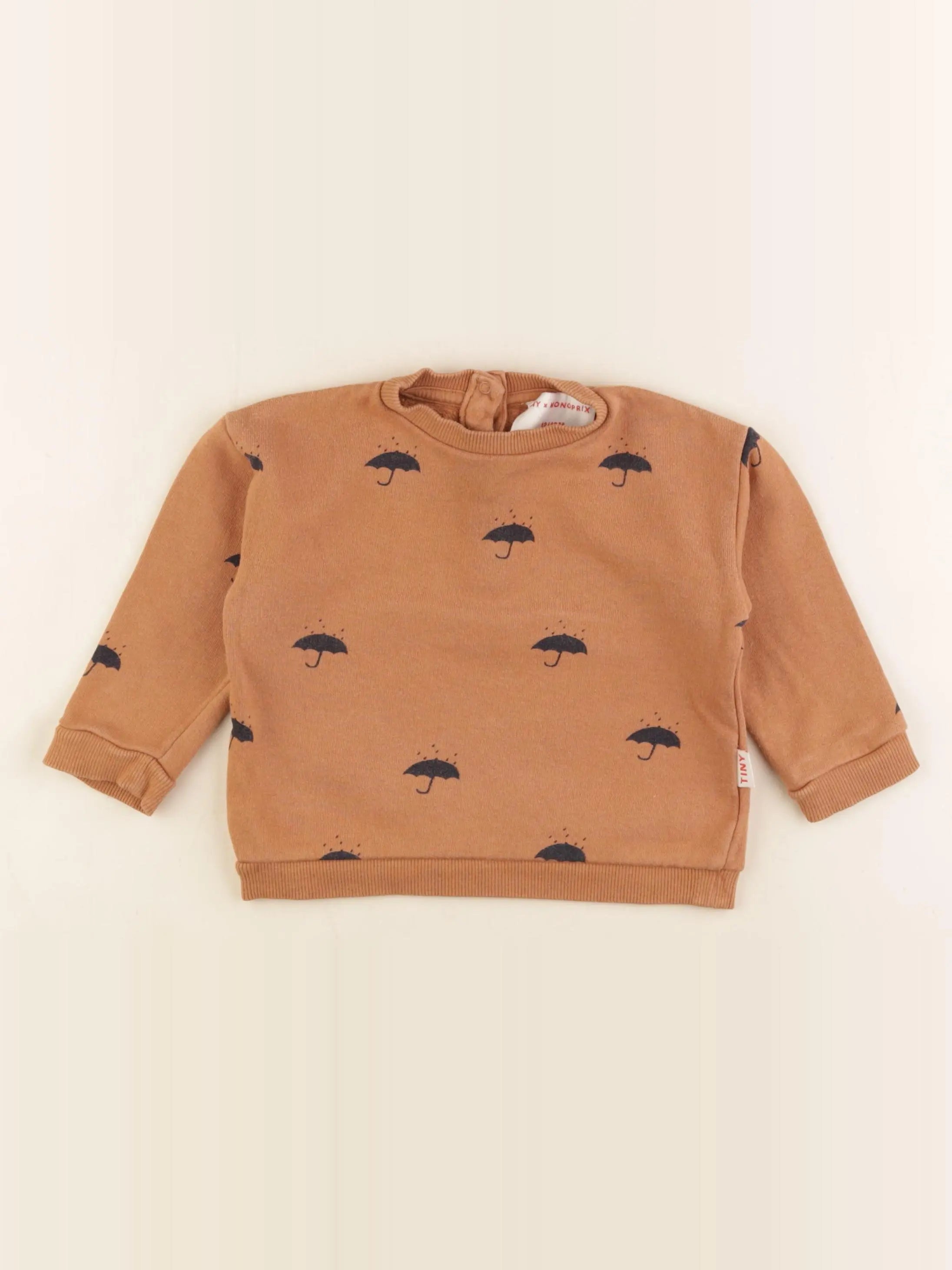 Monoprix X Tiny - sweat marron - 12/18 mois