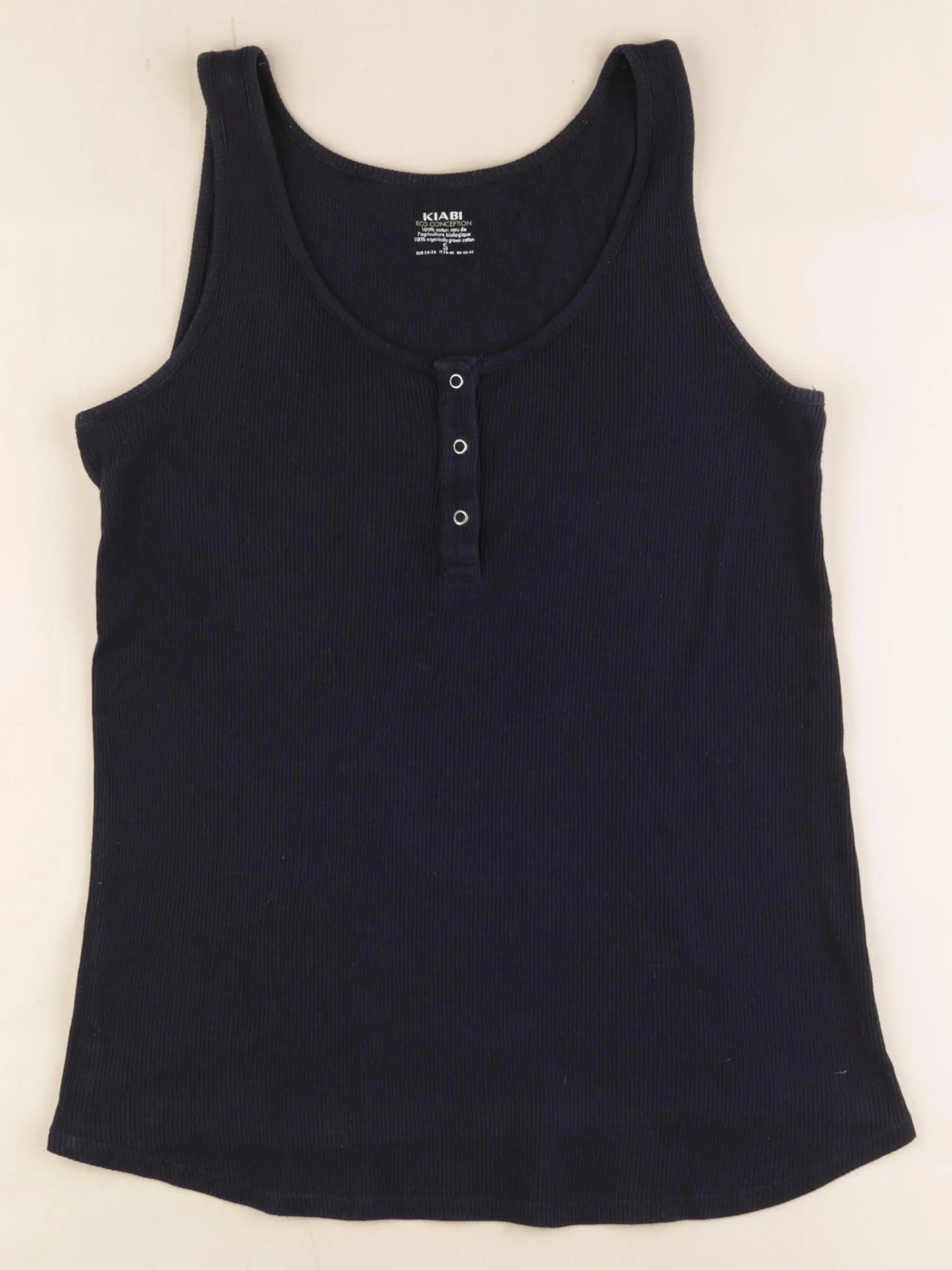 Kiabi - débardeur grossesse bleu - s