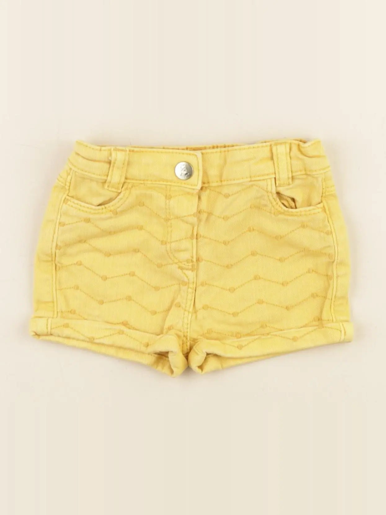 Tape à l'oeil - short jaune - 6 mois