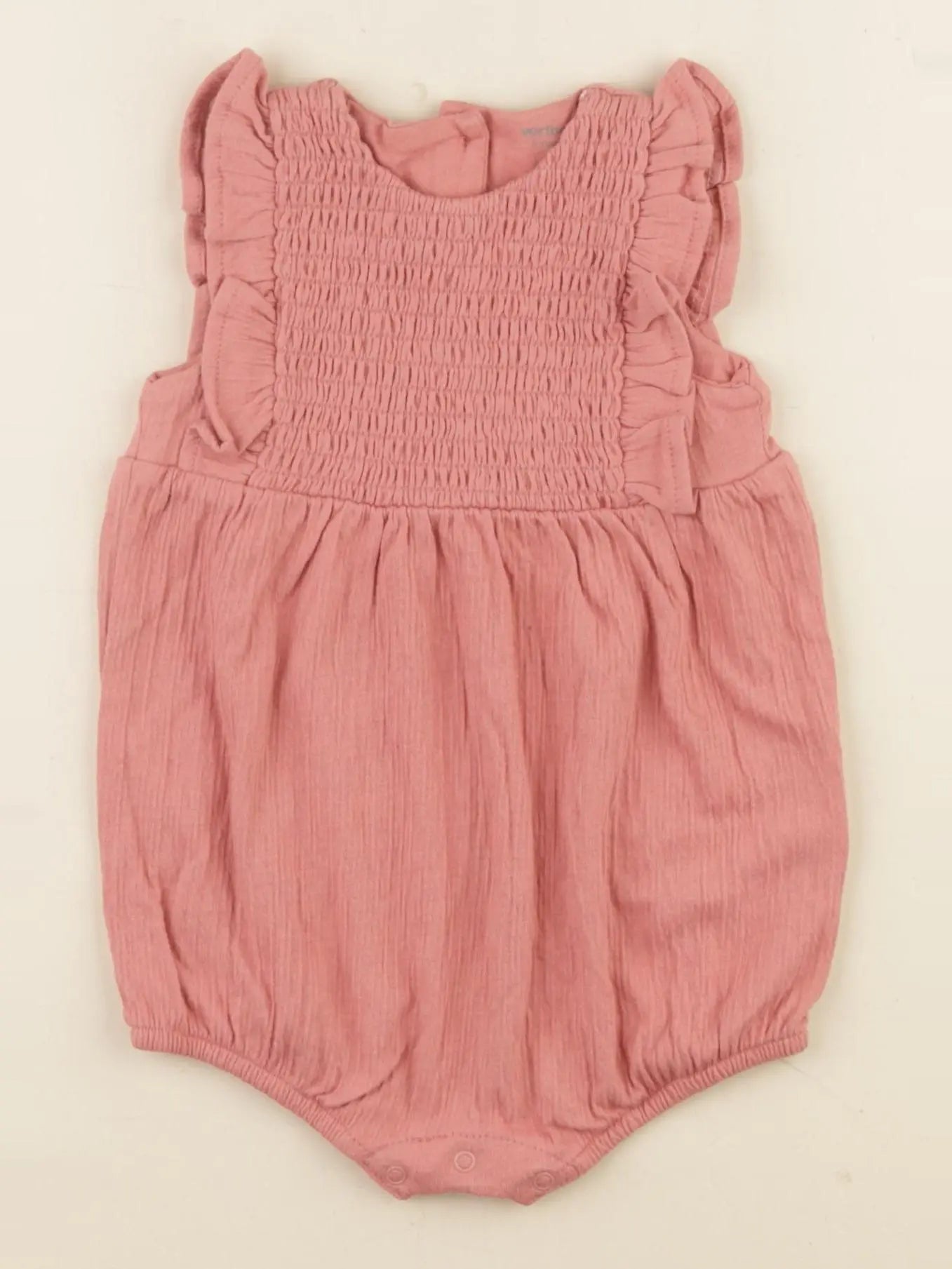 Vertbaudet - combinaison rose - 6 mois