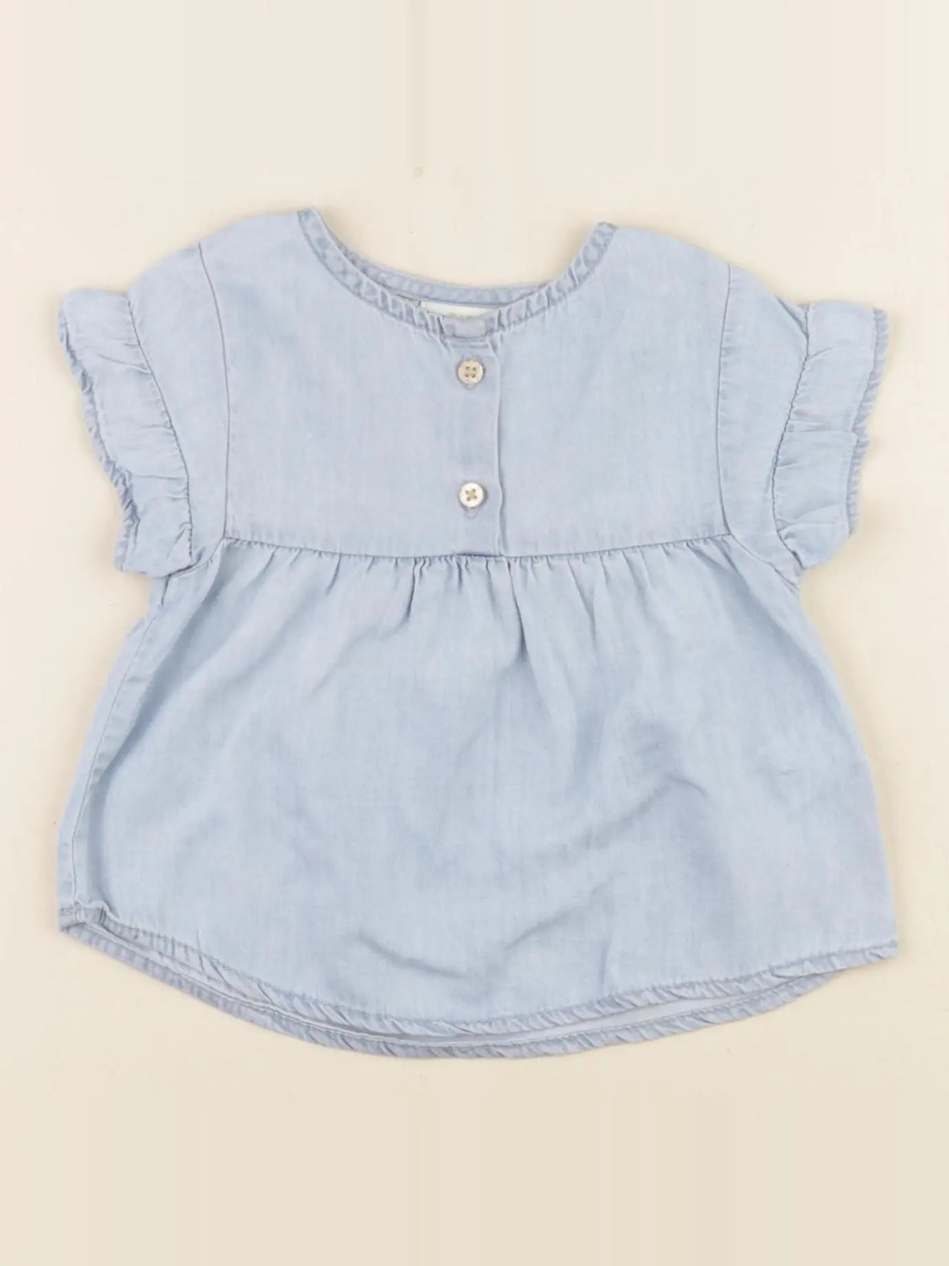 Tape à l'oeil - blouse bleu - 6 mois