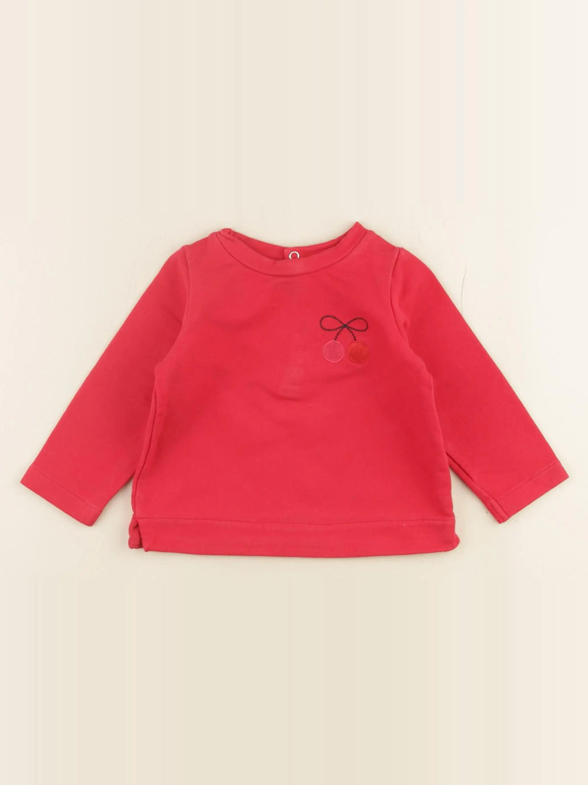 Jacadi - sweat rouge - 12 mois