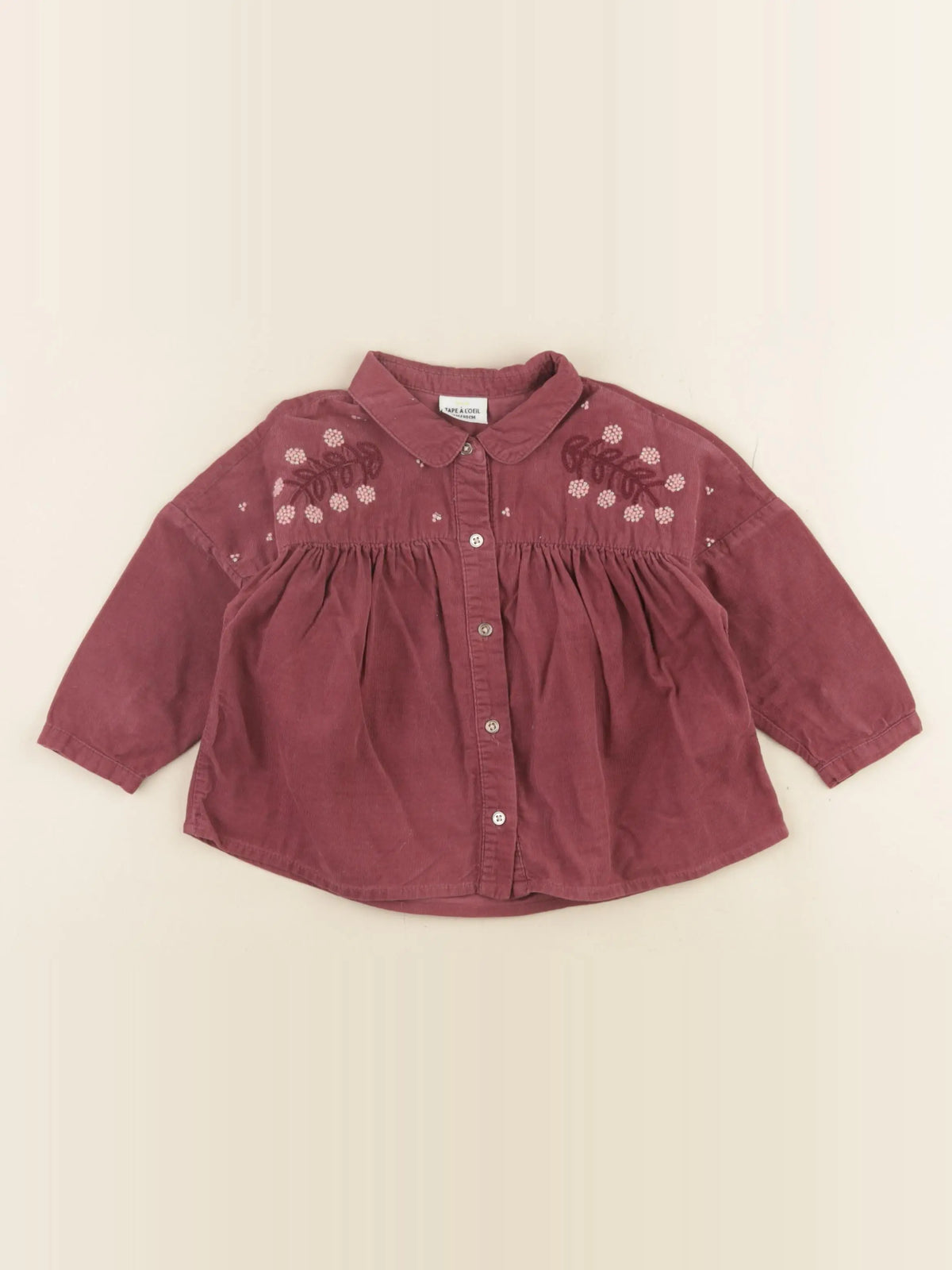 Tape à l'oeil - blouse rouge - 18 mois