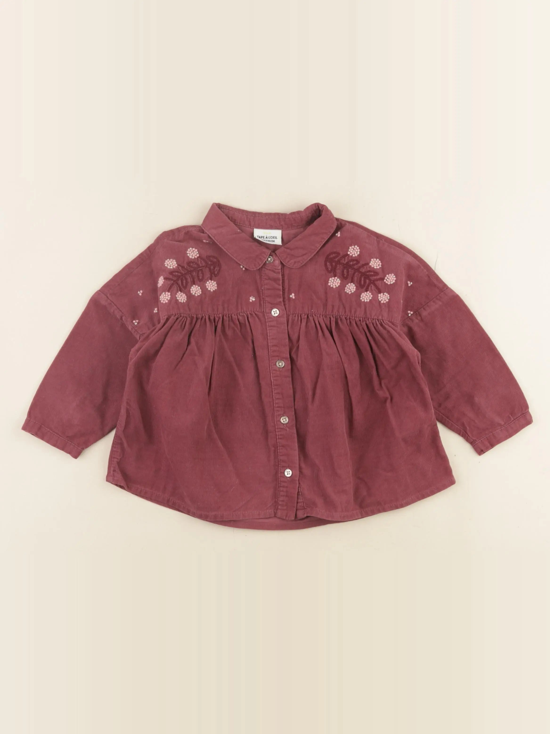 Tape à l'oeil - blouse rouge - 18 mois