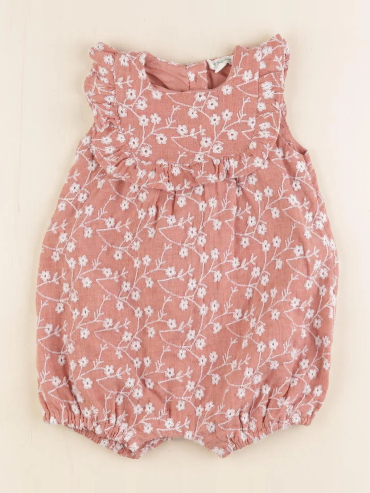 Vertbaudet - combinaison rose - 9 mois