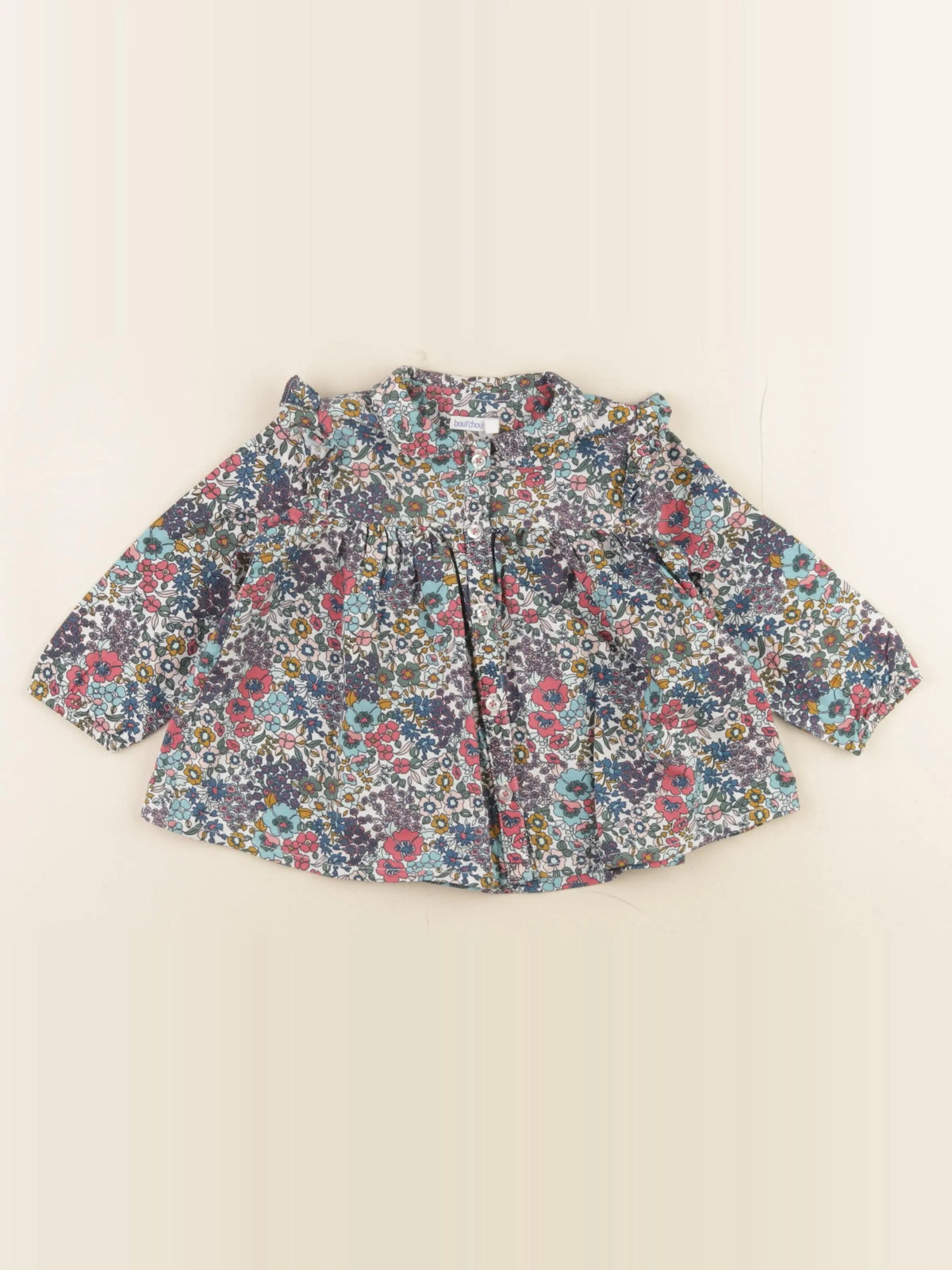 Boutchou - blouse multicolore - 12 mois