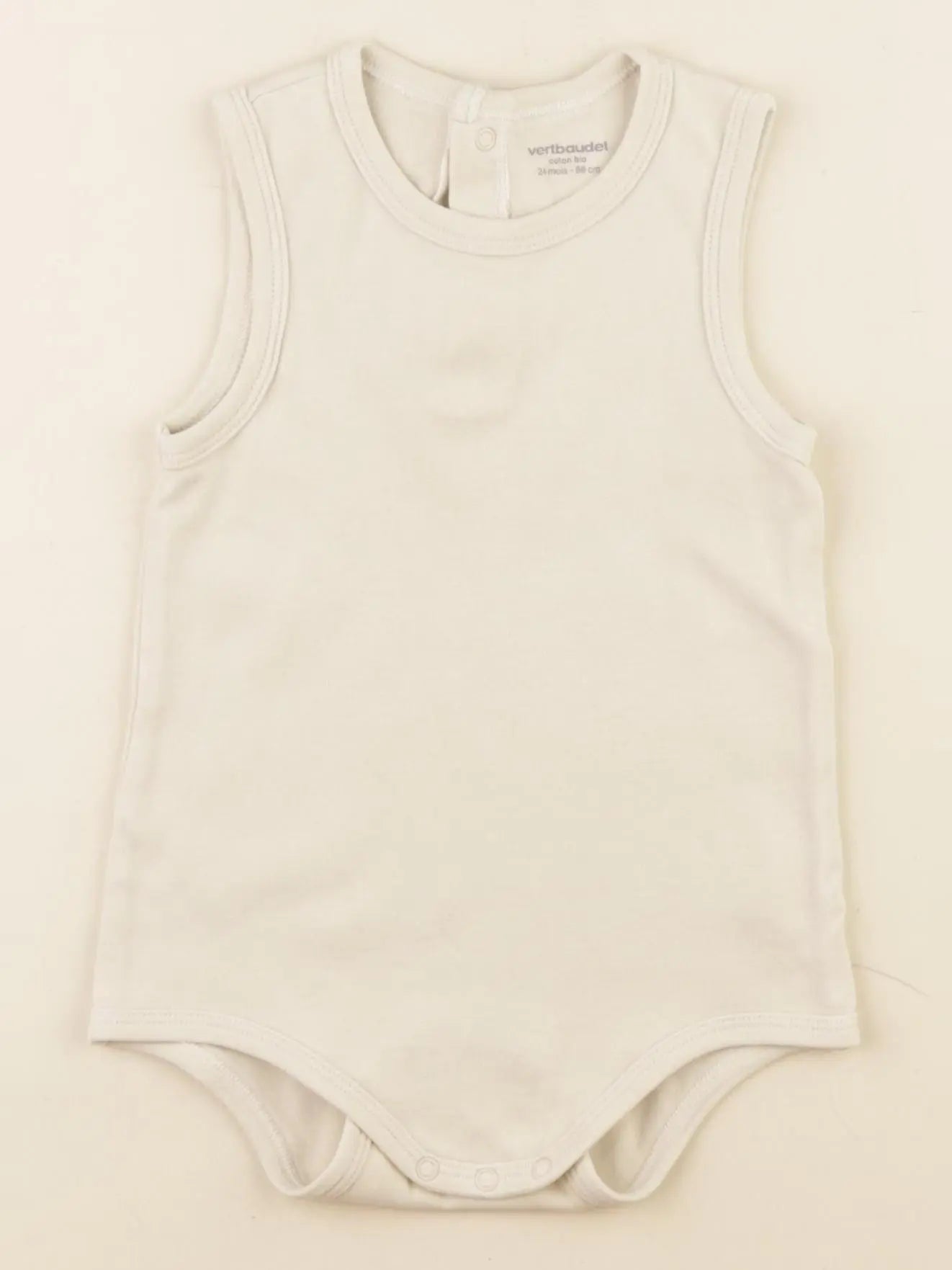 Vertbaudet - body beige - 24 mois