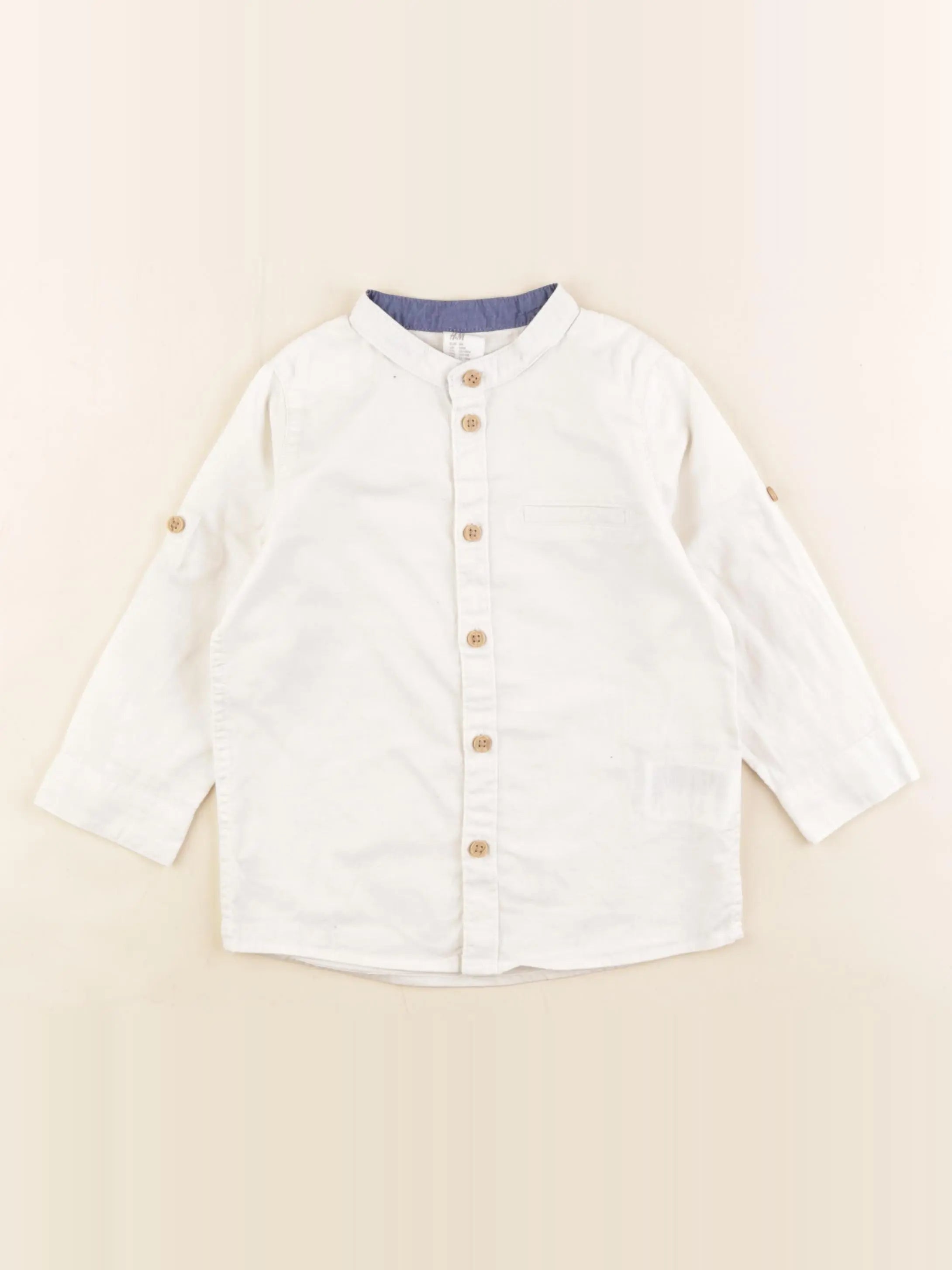 H&M - chemise blanc - 12/18 mois