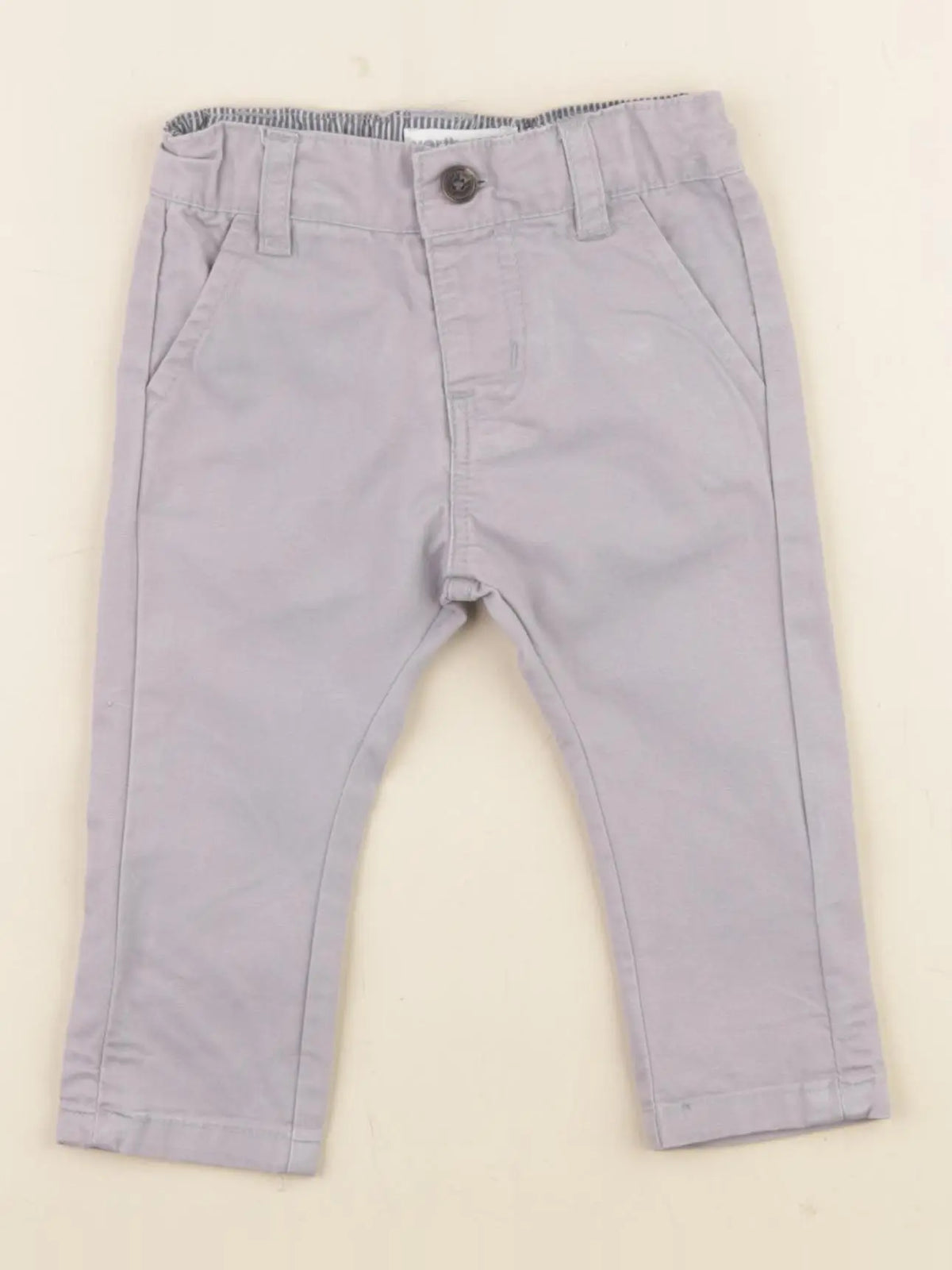Vertbaudet - pantalon gris - 3 mois