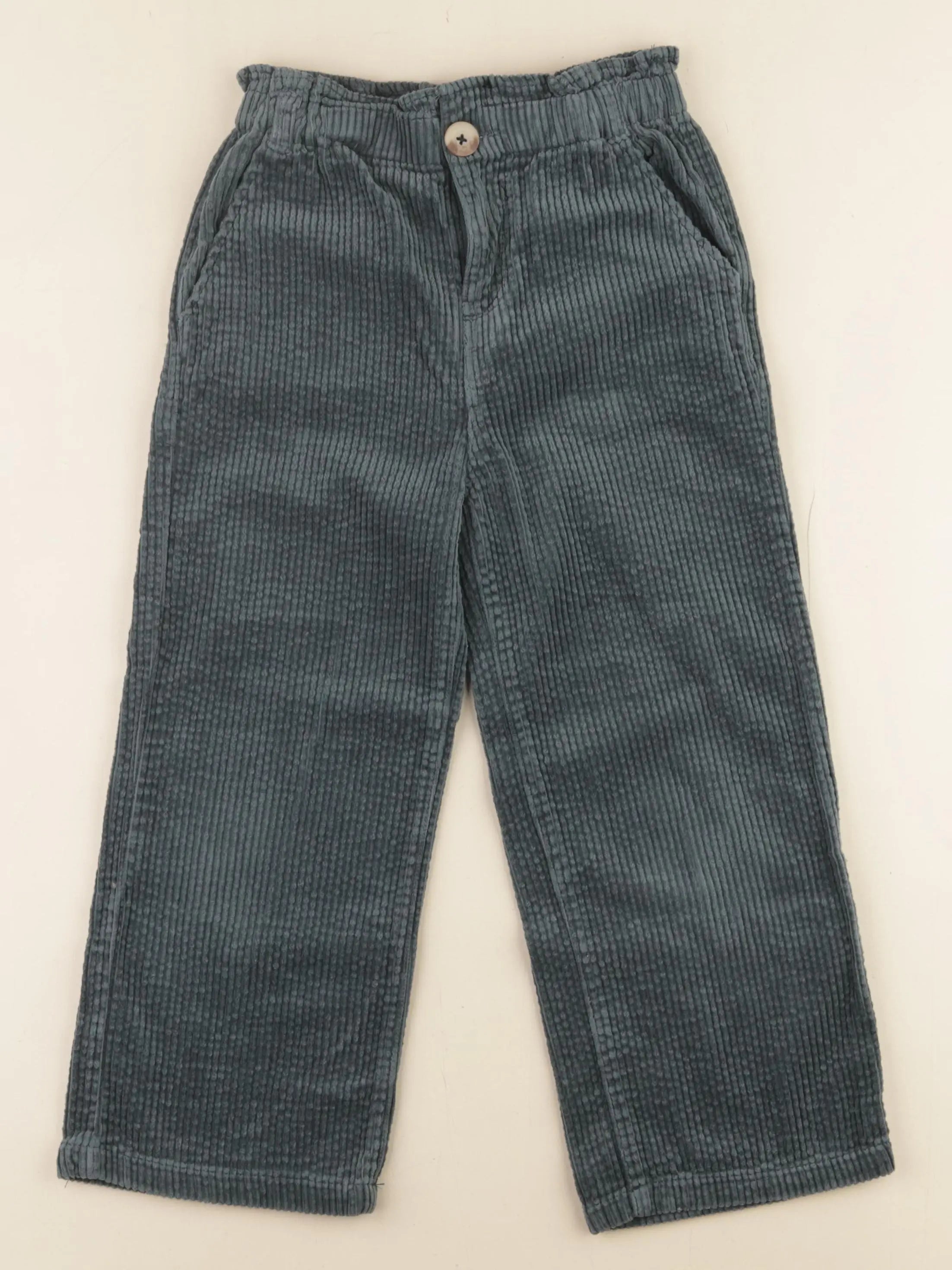 Vertbaudet - pantalon vert - 7 ans