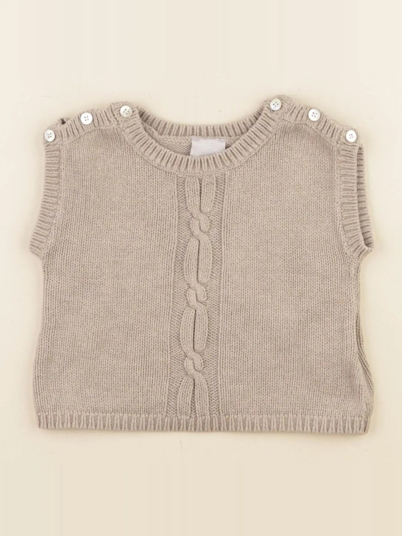 Cyrillus - pull beige - 6 mois