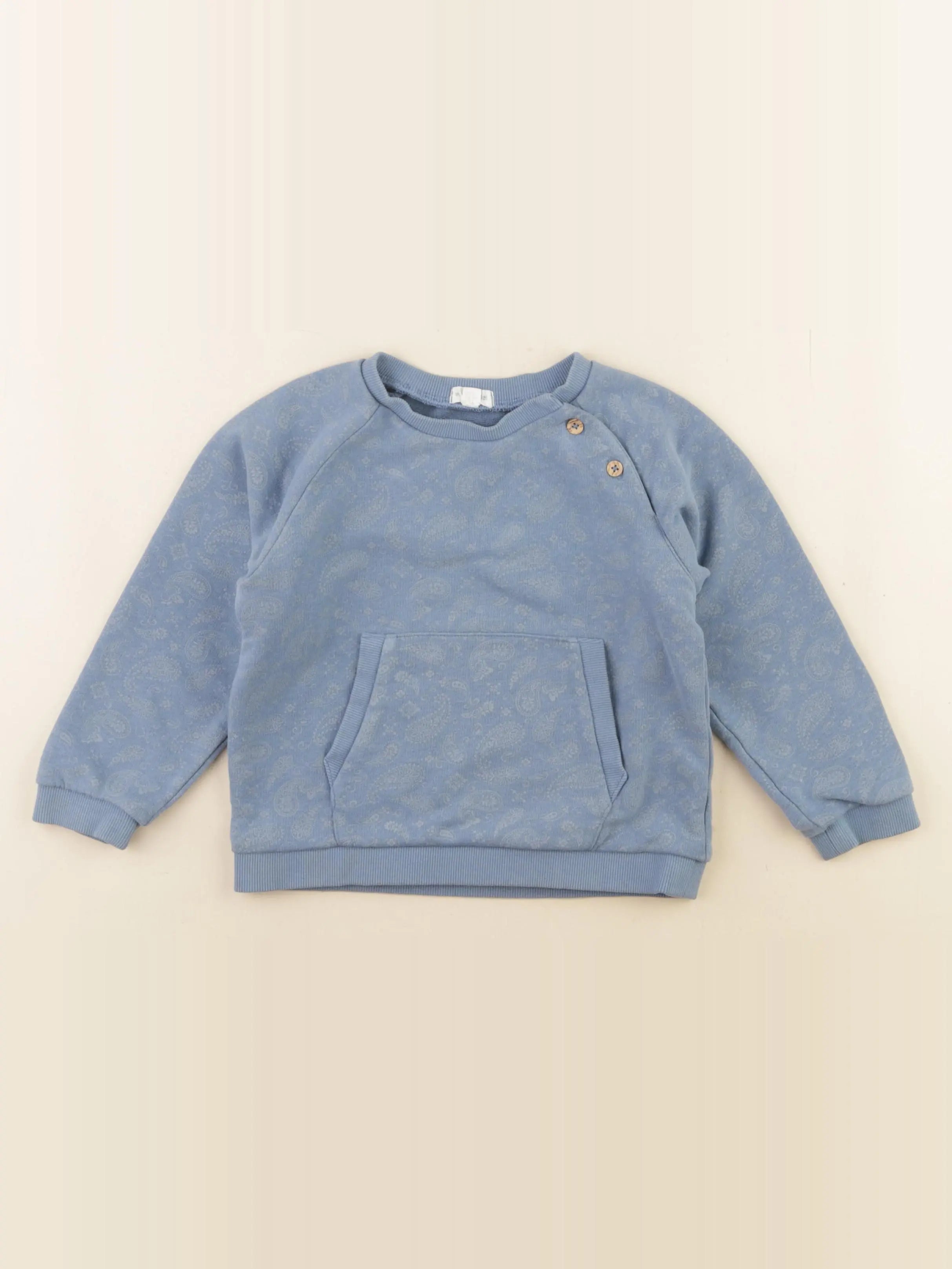 Vertbaudet - sweat bleu - 3 ans