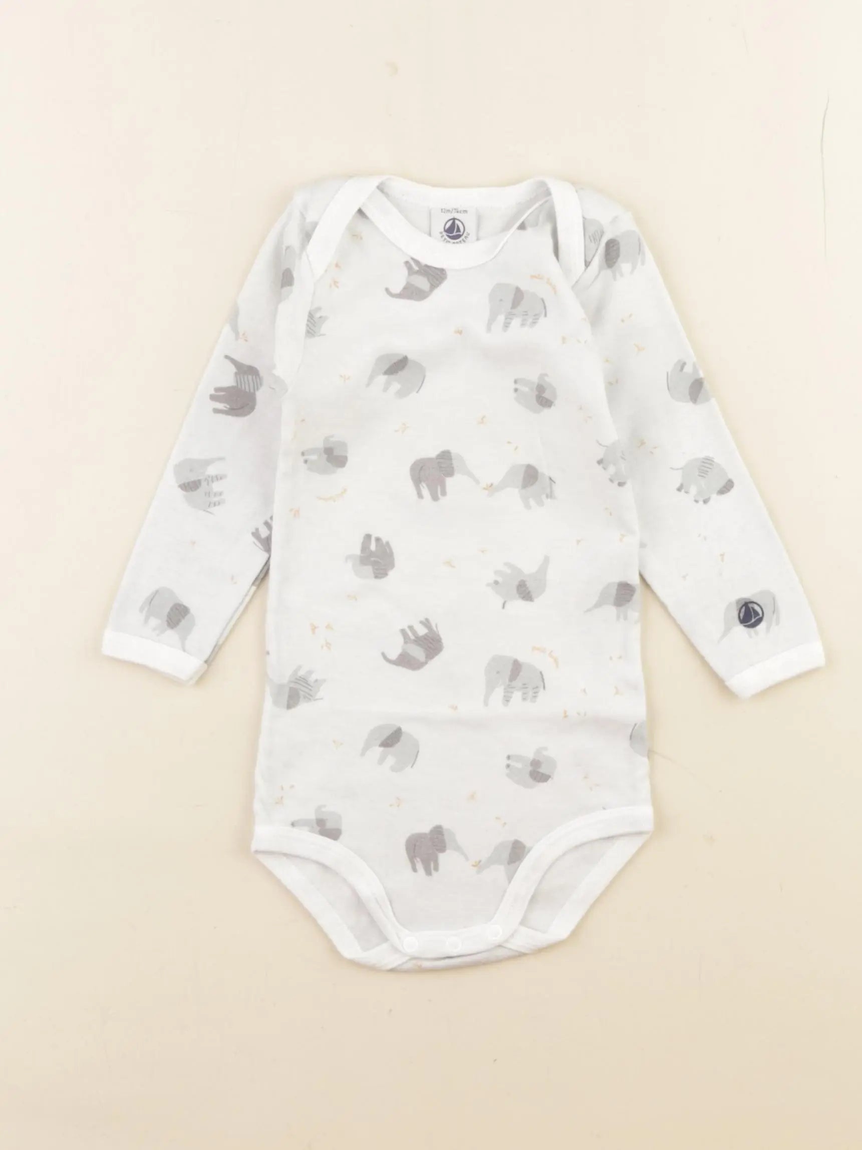 Petit Bateau - body multicolore - 12 mois