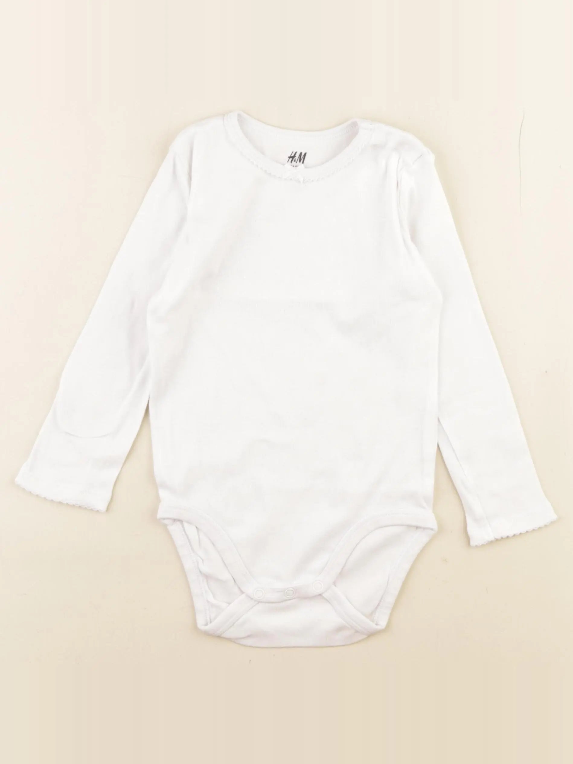 H&M - body blanc - 18/24 mois