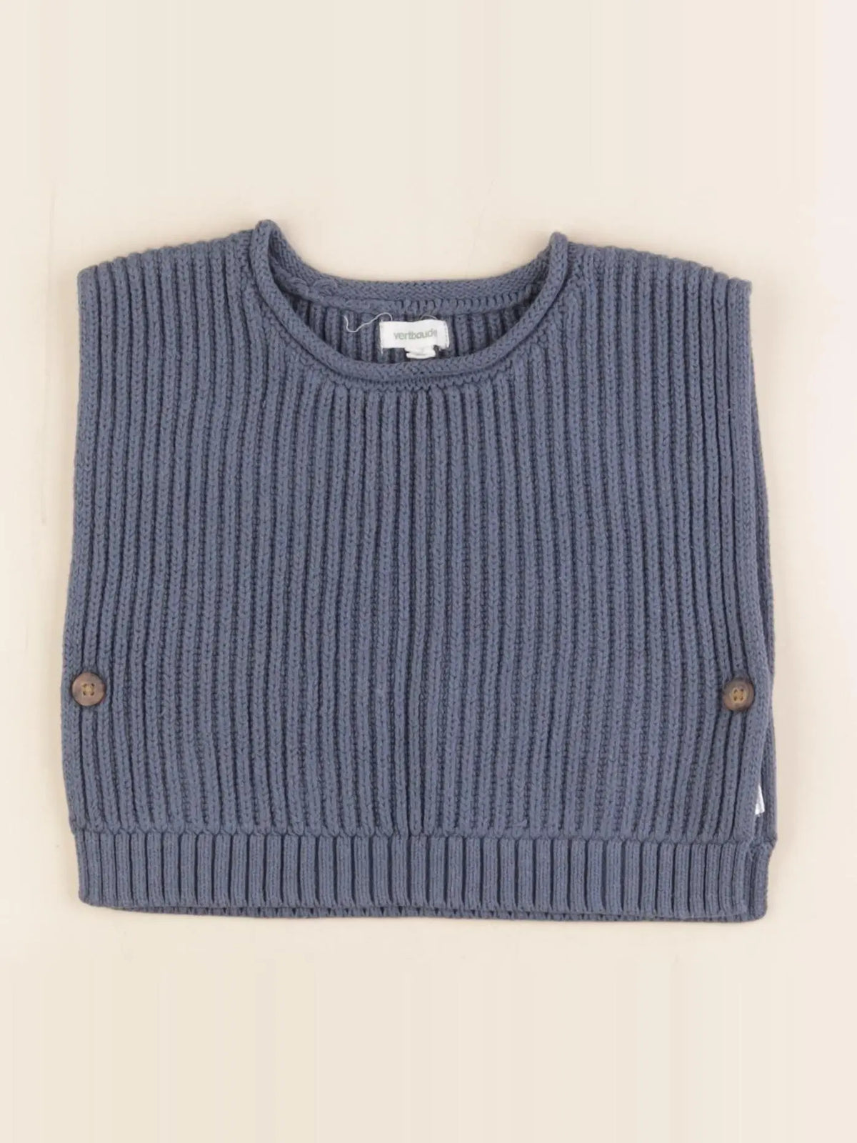 Vertbaudet - pull bleu - 9 mois