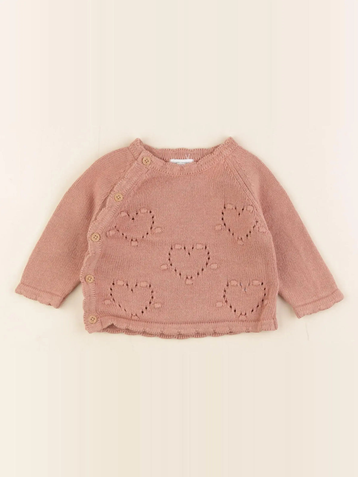 Vertbaudet - pull rose - 3 mois