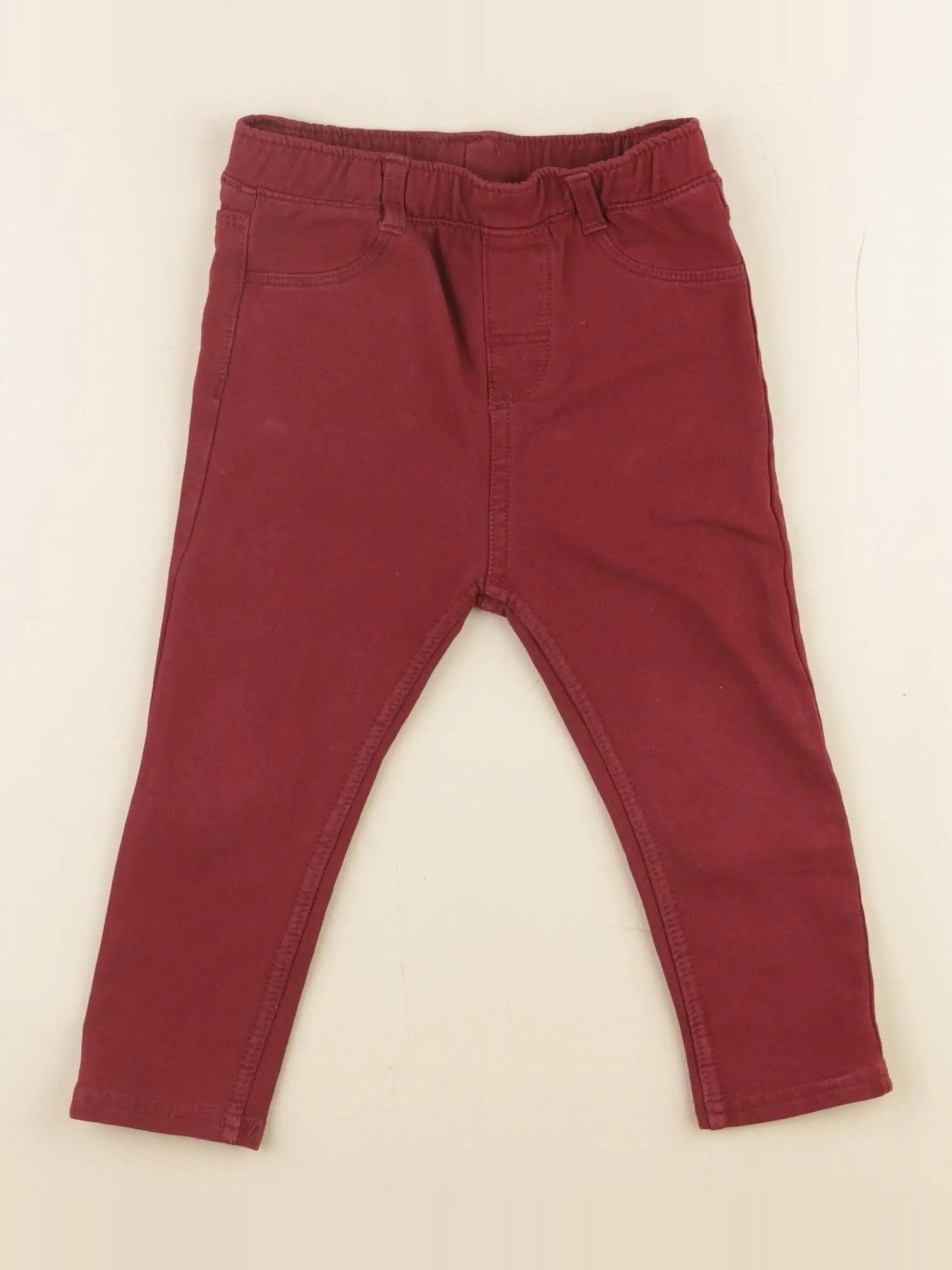 H&M - legging rouge - 1 an à 2 ans