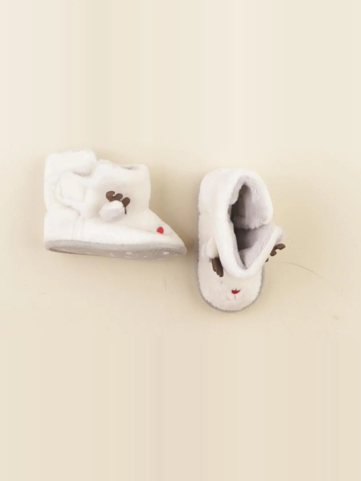 Vertbaudet - chaussons beige - pointure 18