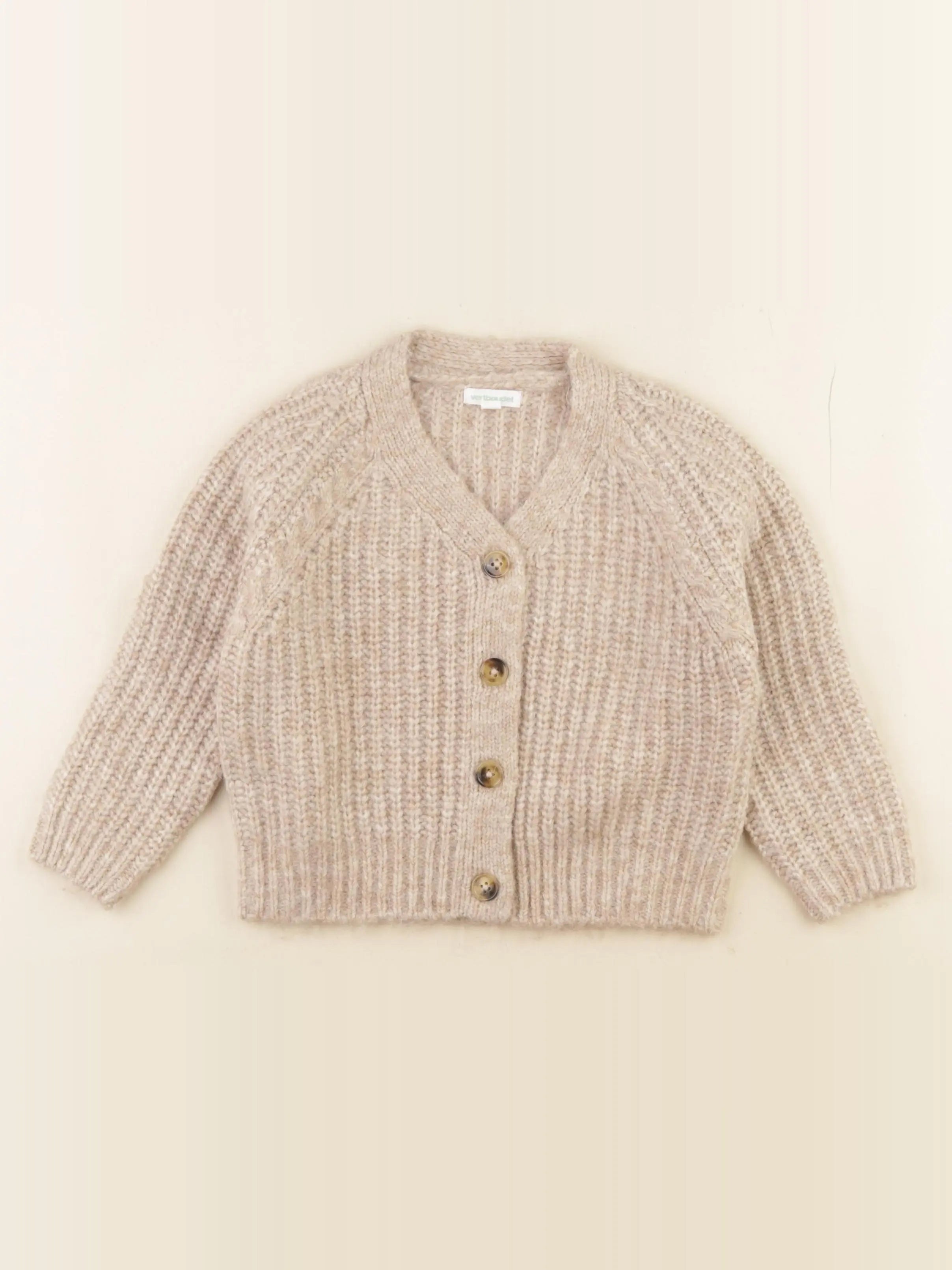 Vertbaudet - gilet beige - 4 ans