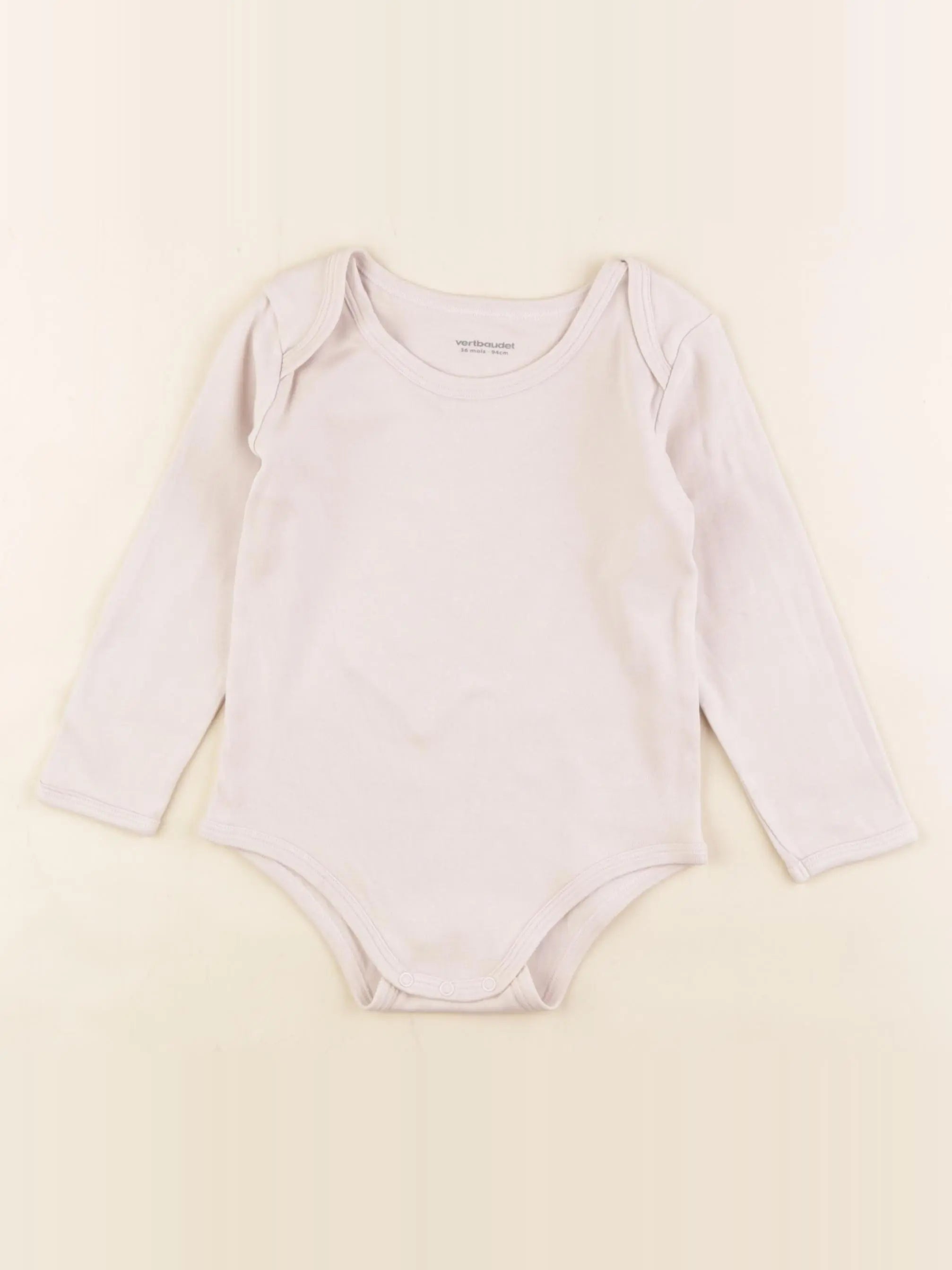 Vertbaudet - body beige - 36 mois