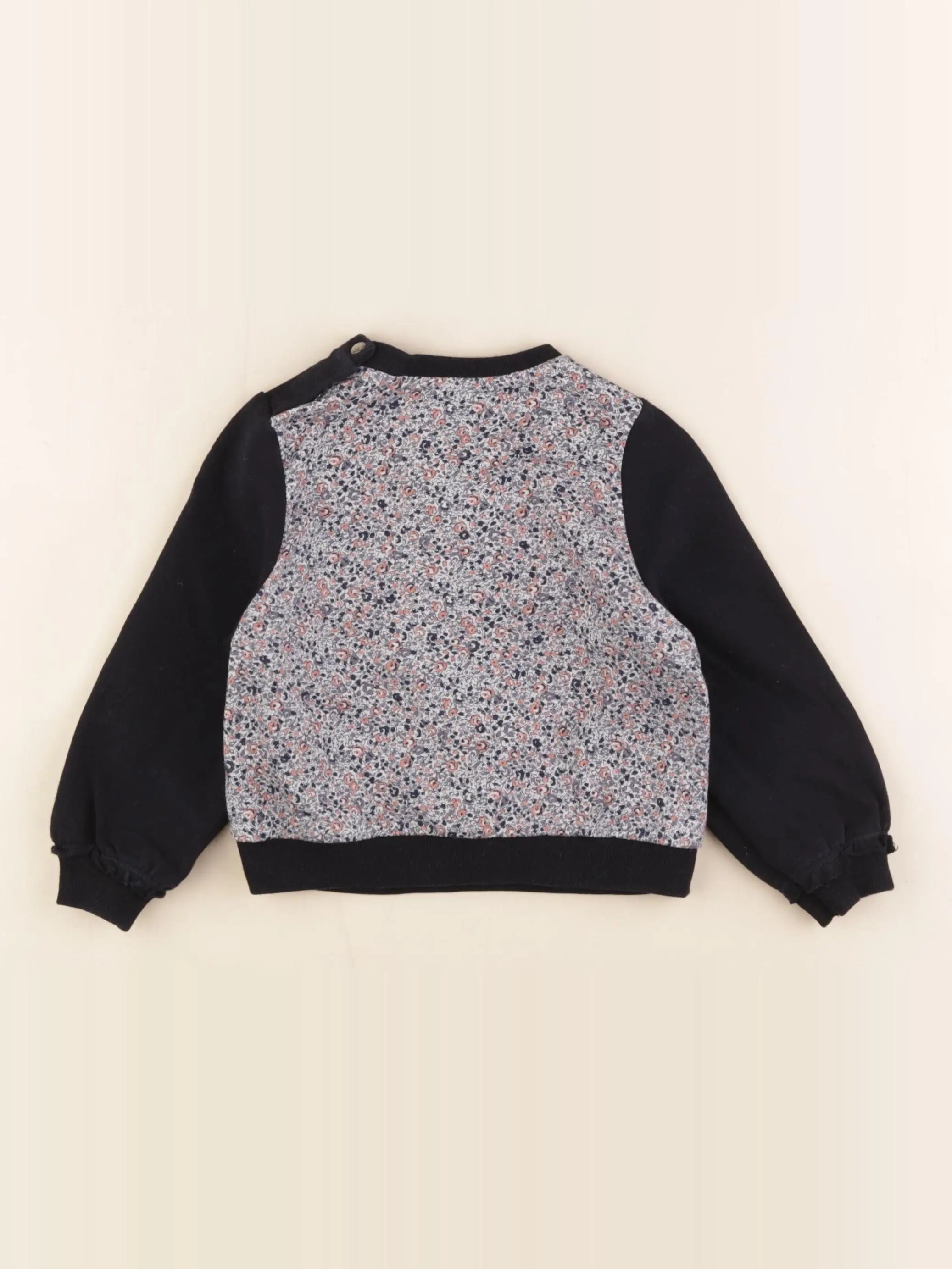 IKKS - sweat noir - 2 ans