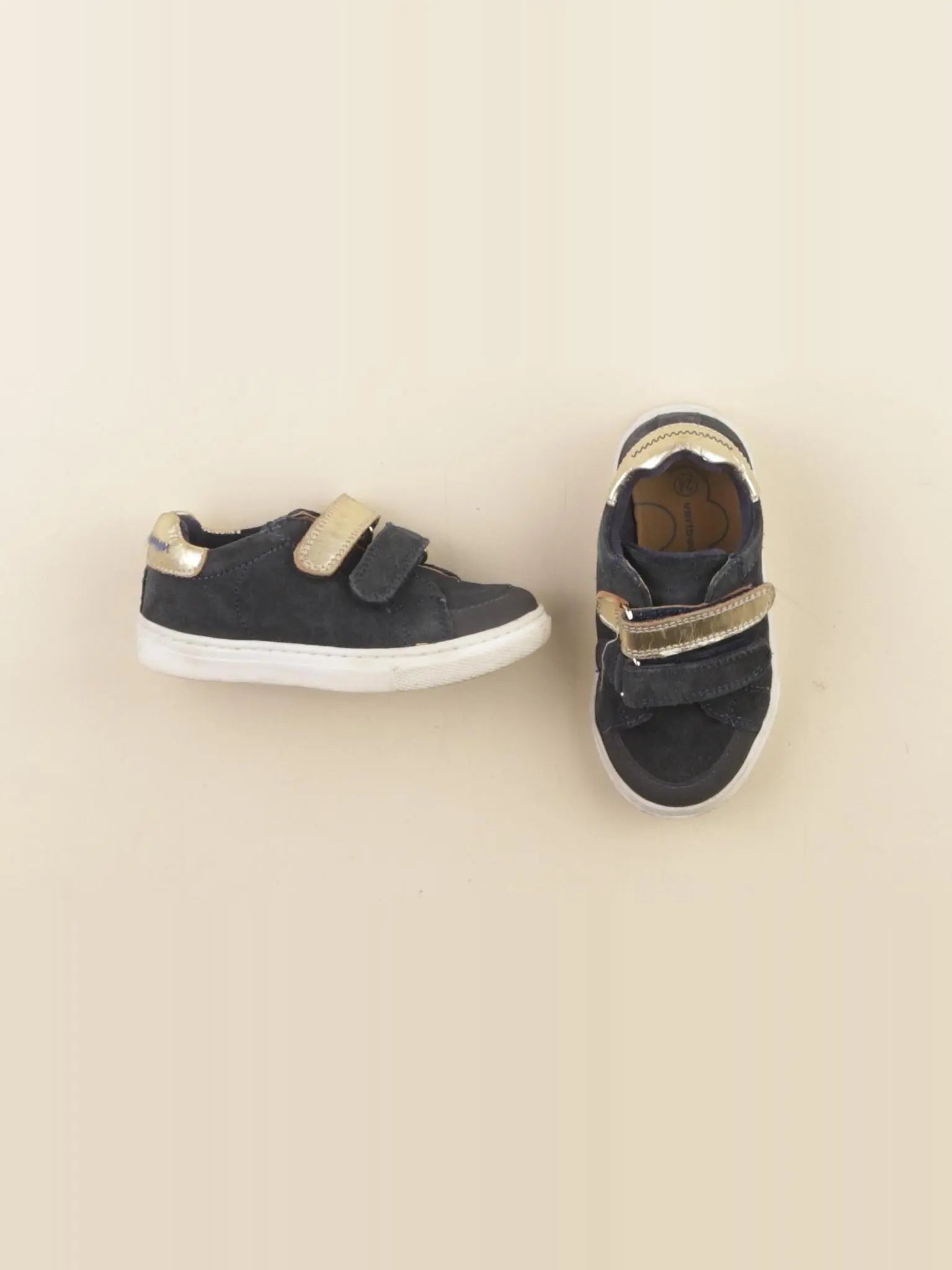 Vertbaudet - baskets bleu, or - pointure 24