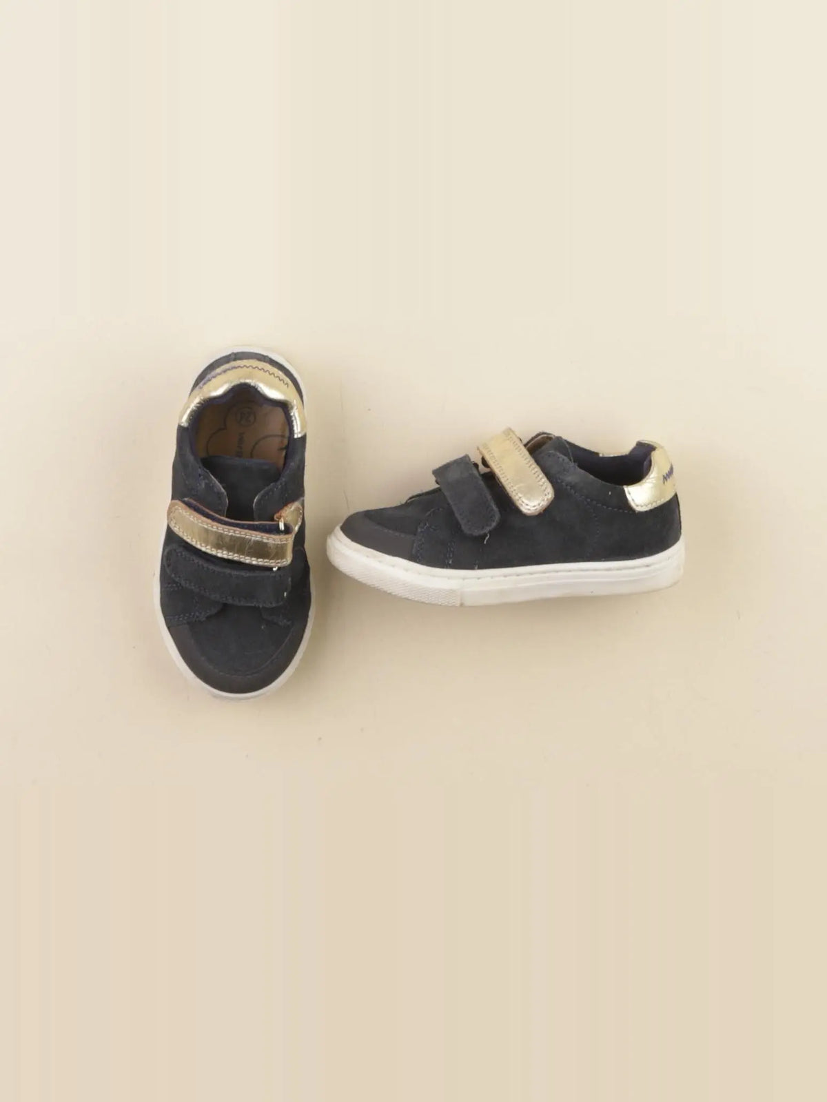 Vertbaudet - baskets bleu, or - pointure 24