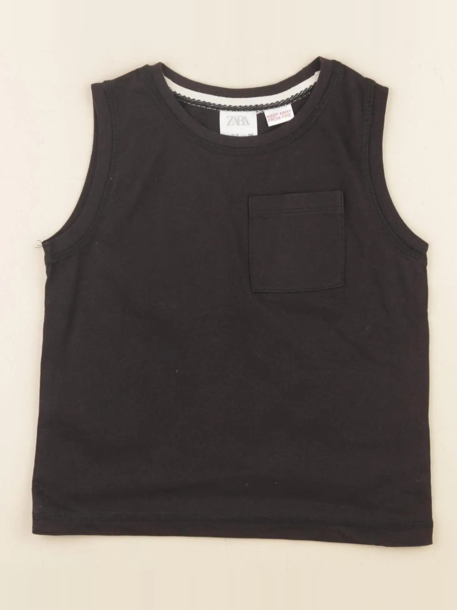 Zara - débardeur noir - 2/3 ans