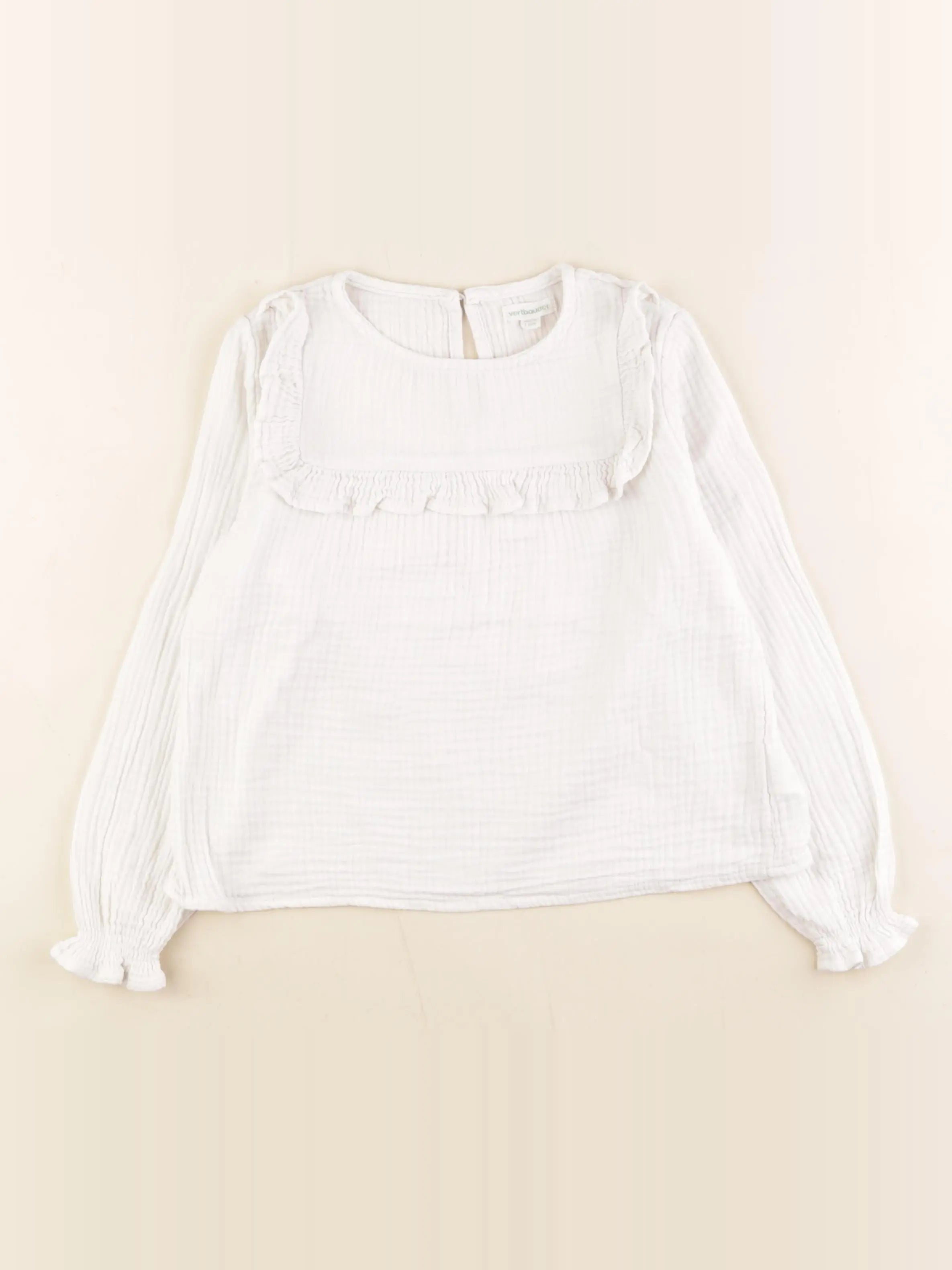 Vertbaudet - blouse blanc - 7 ans