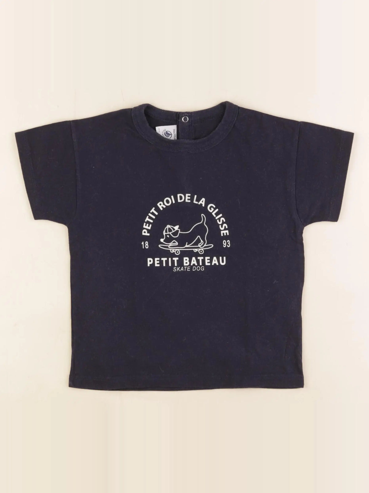Petit Bateau - tee-shirt bleu - 36 mois