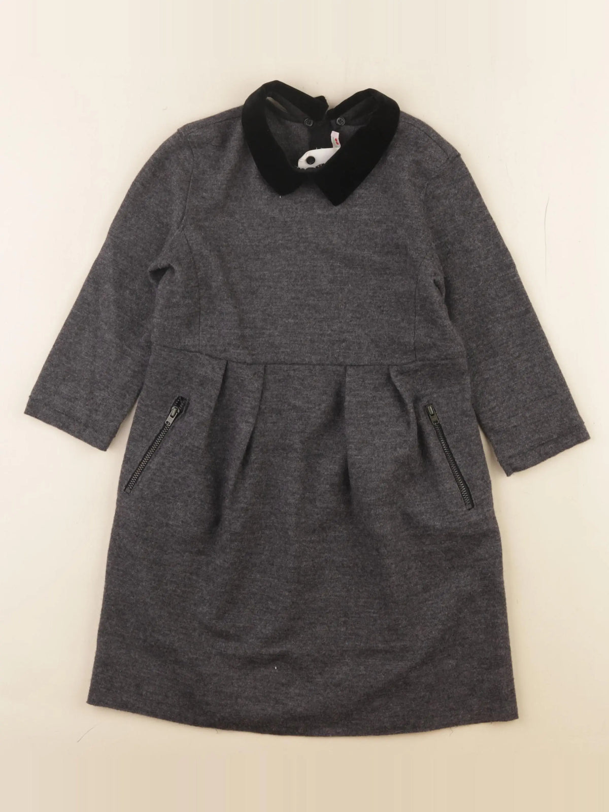 Bonpoint - robe gris - 8 ans