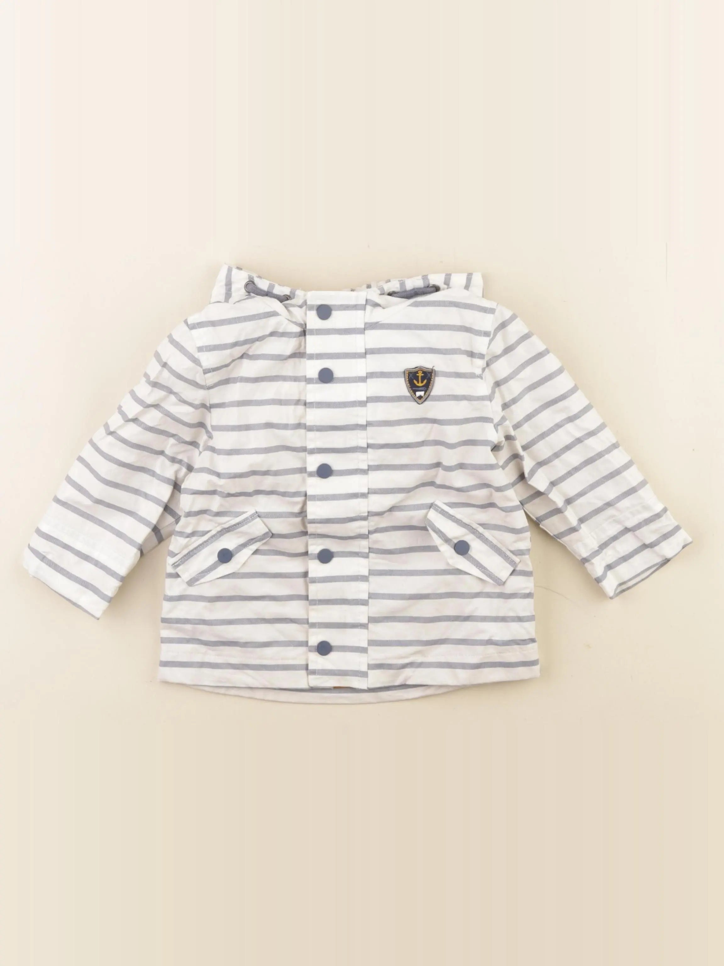 Vertbaudet - imperméable bleu - 12 mois