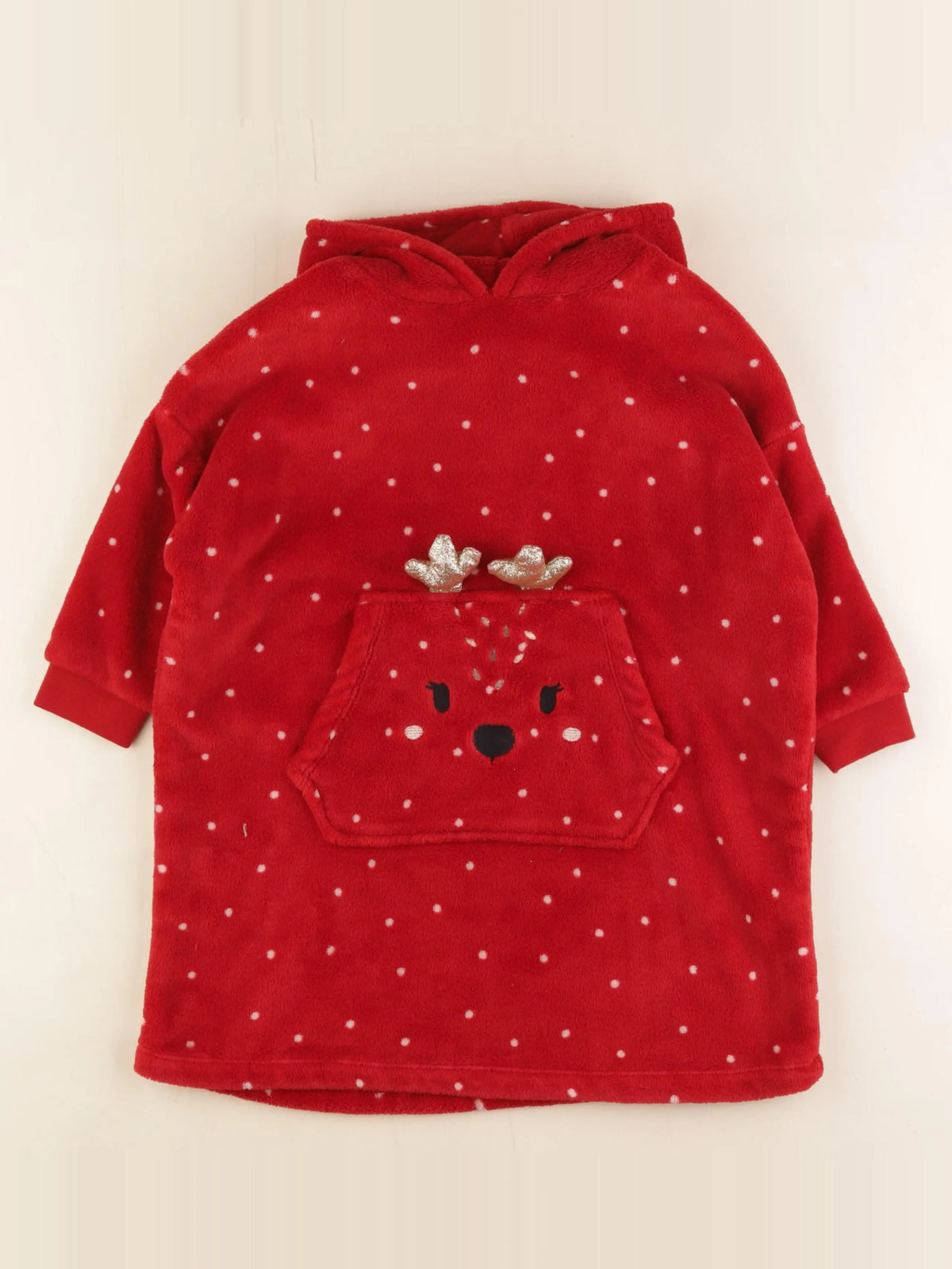 Vertbaudet - robe de chambre rouge - 5 ans