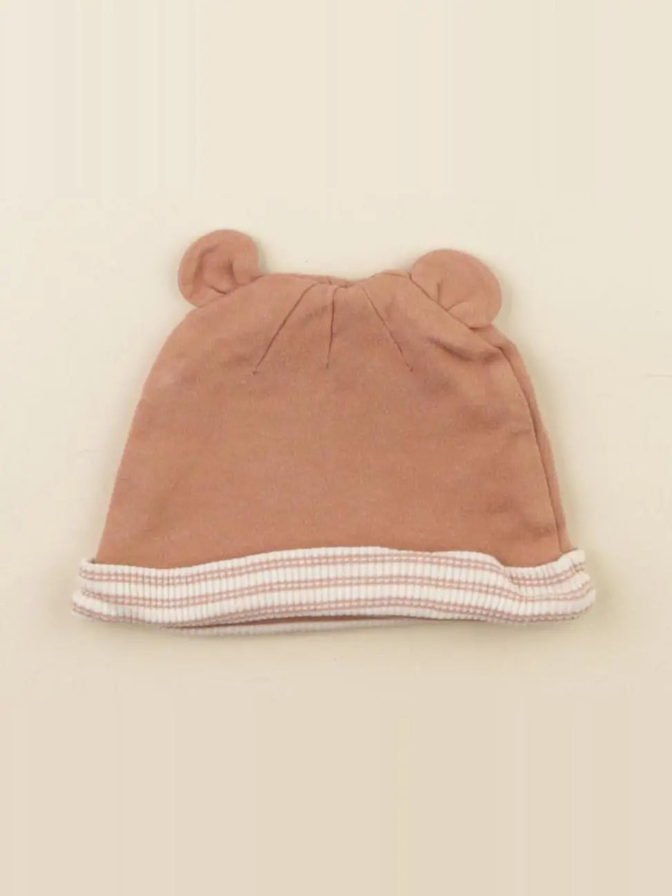 Vertbaudet - bonnet marron - 3/6 mois