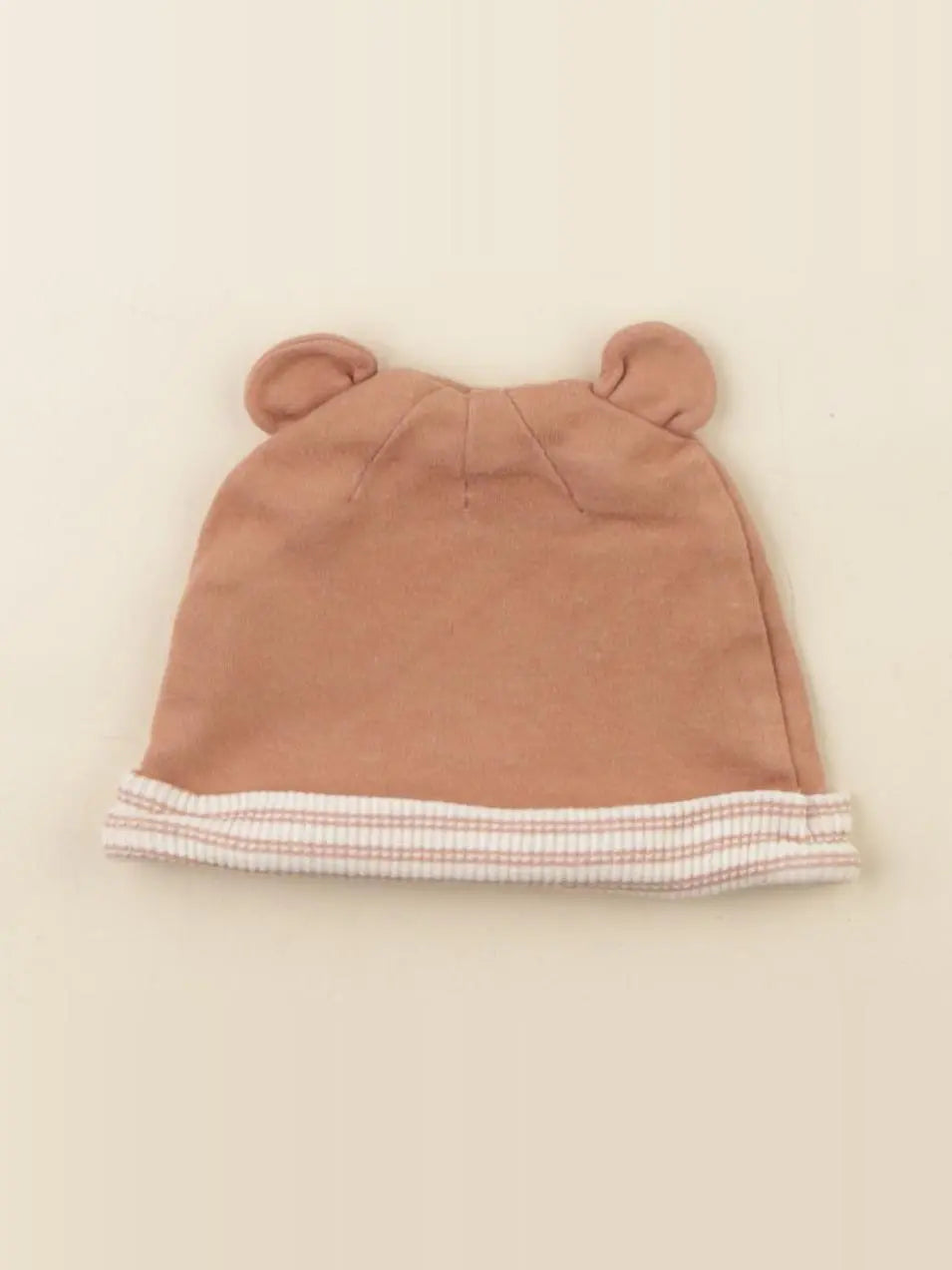 Vertbaudet - bonnet marron - 3/6 mois