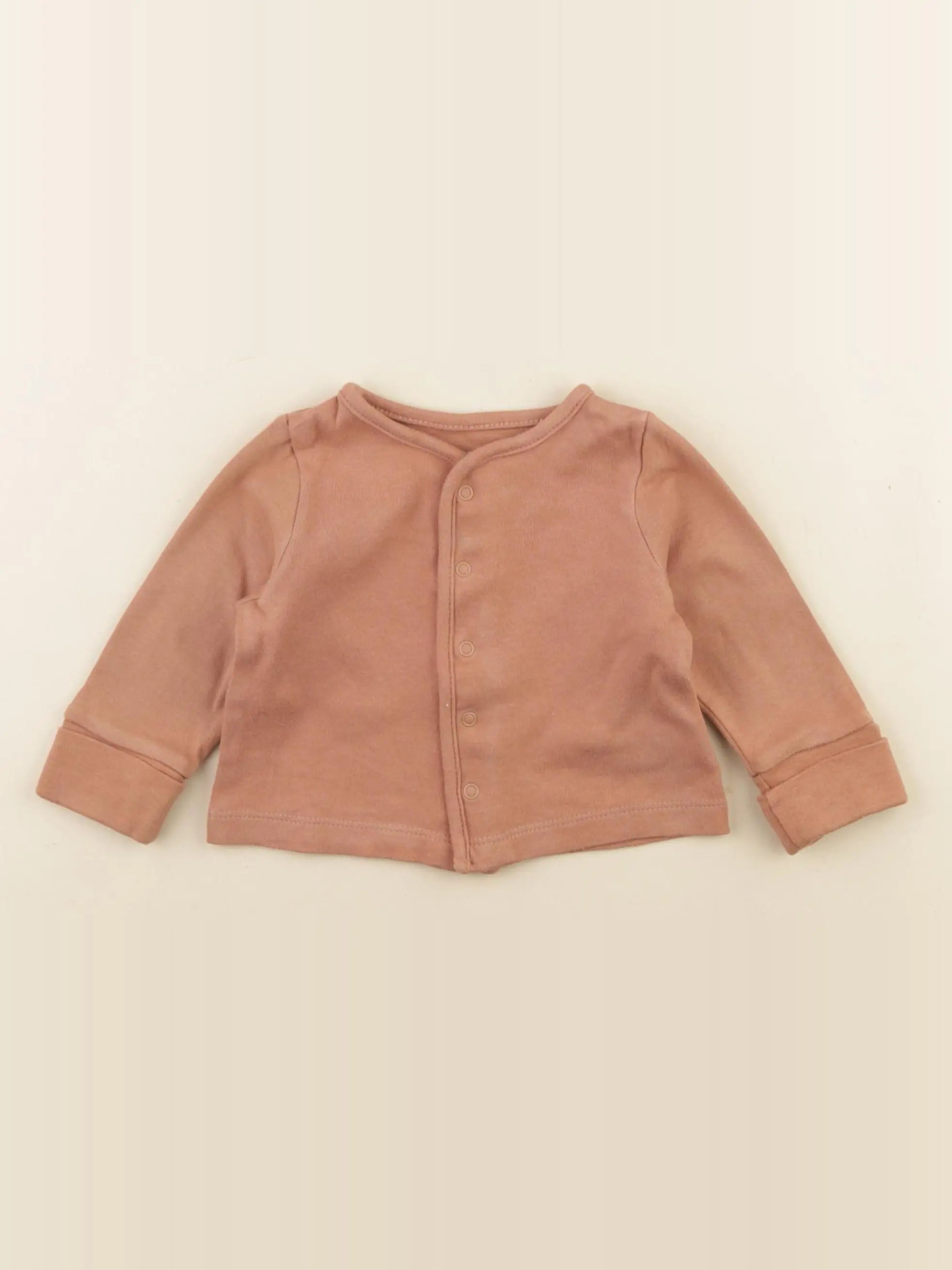 Vertbaudet - gilet marron - 6 mois
