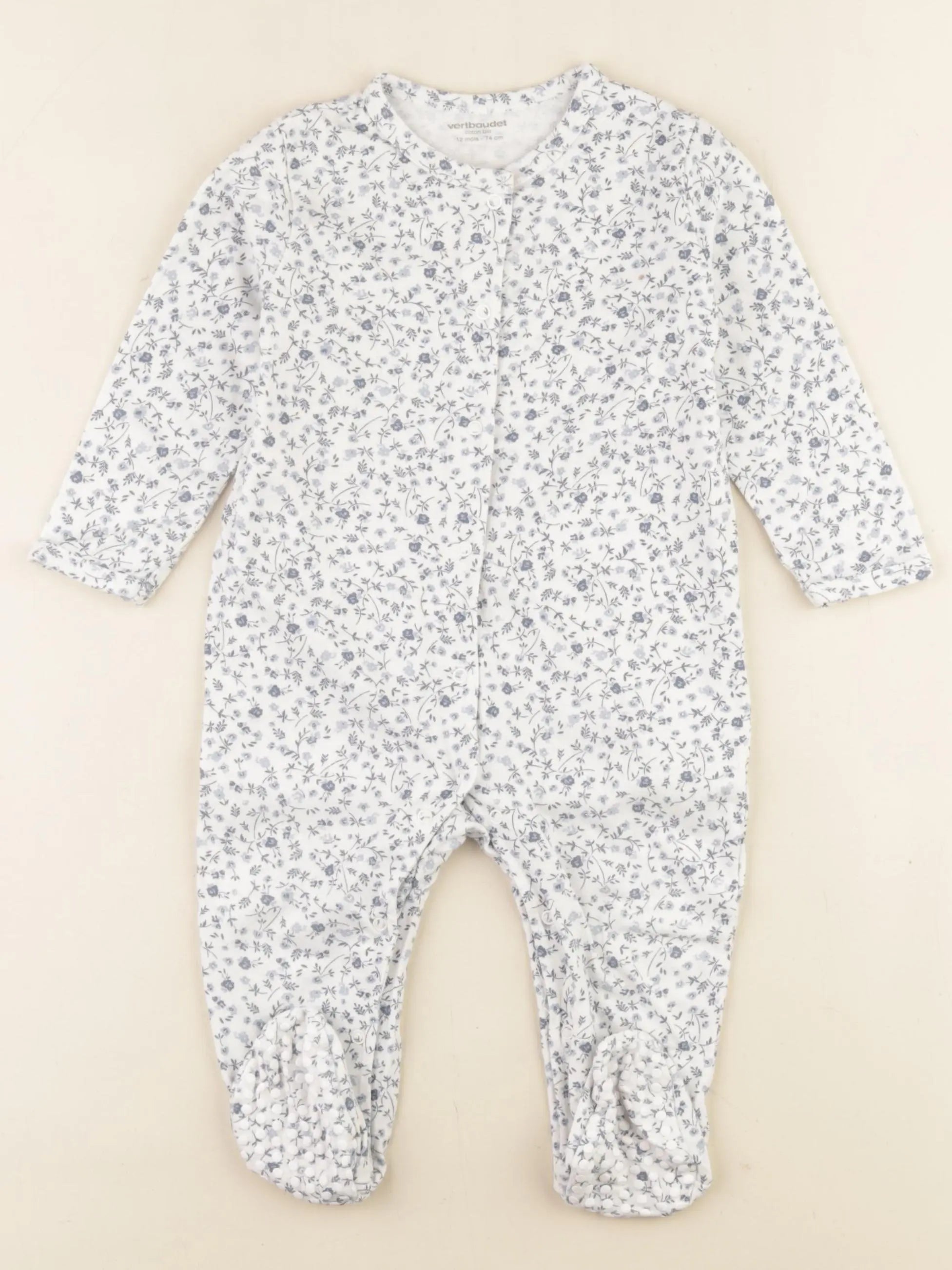 Vertbaudet - pyjama coton multicolore - 12 mois