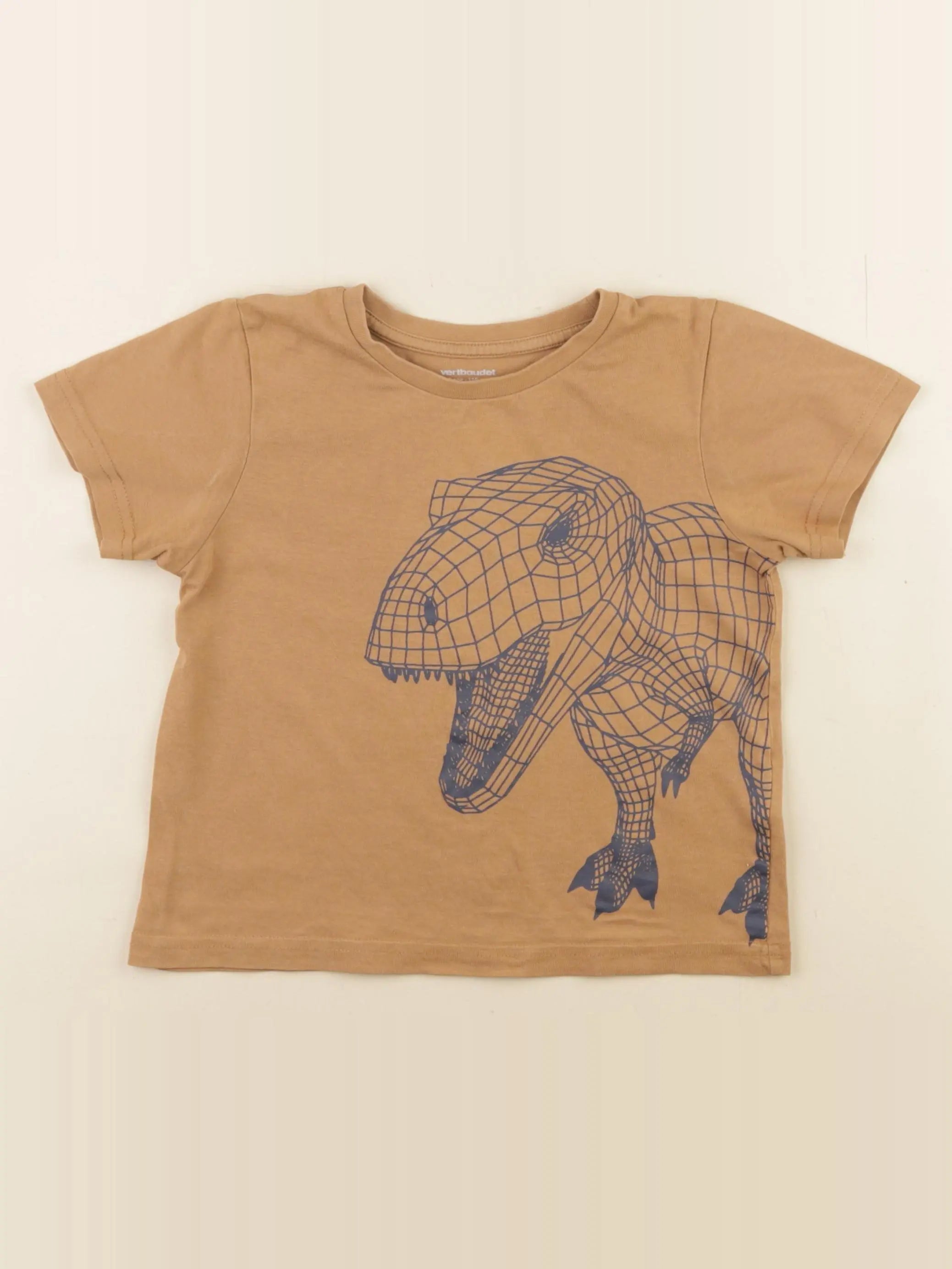 Vertbaudet - tee-shirt marron - 5 ans