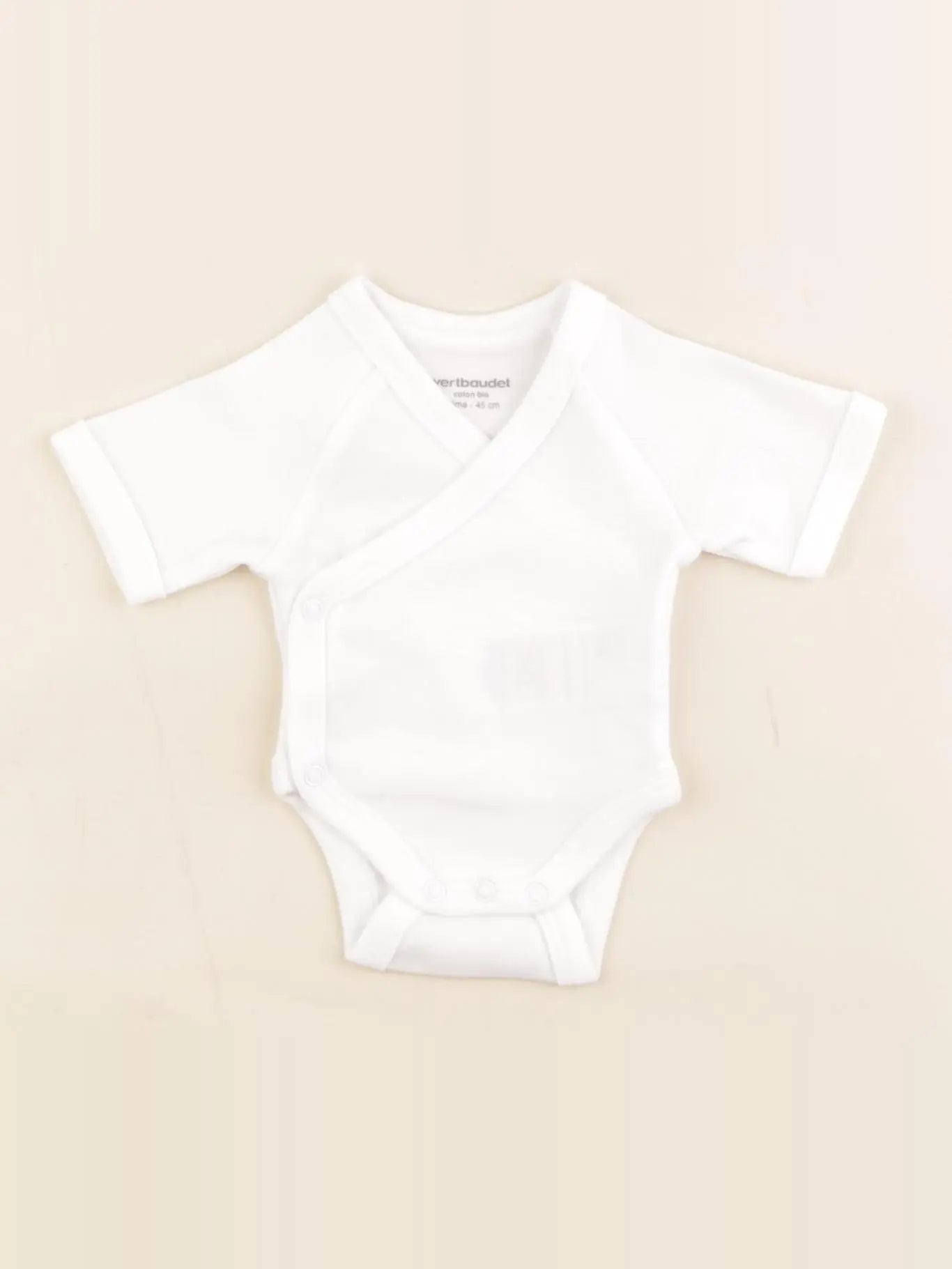 Vertbaudet - body coton blanc - Prématuré