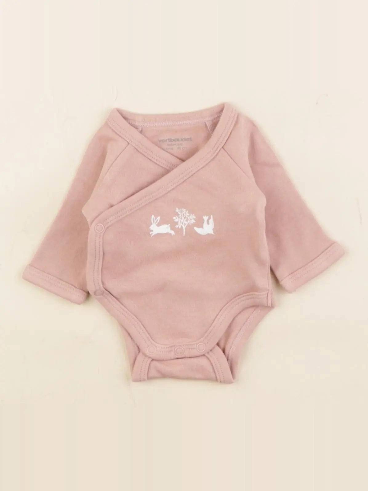 Vertbaudet - body coton rose - Prématuré