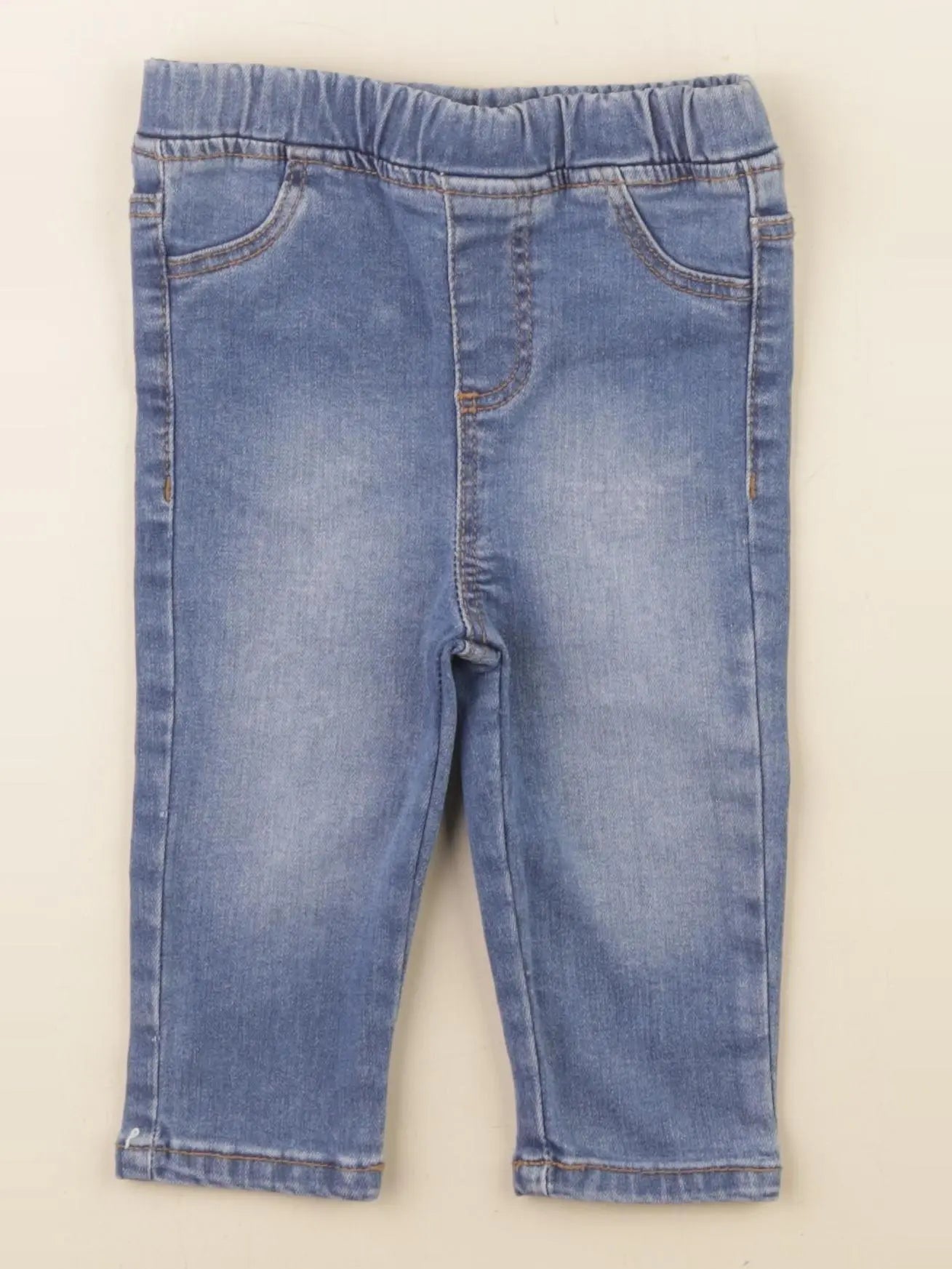 Vertbaudet - legging bleu - 12 mois