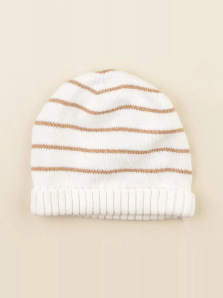 Vertbaudet - bonnet blanc - 12 mois