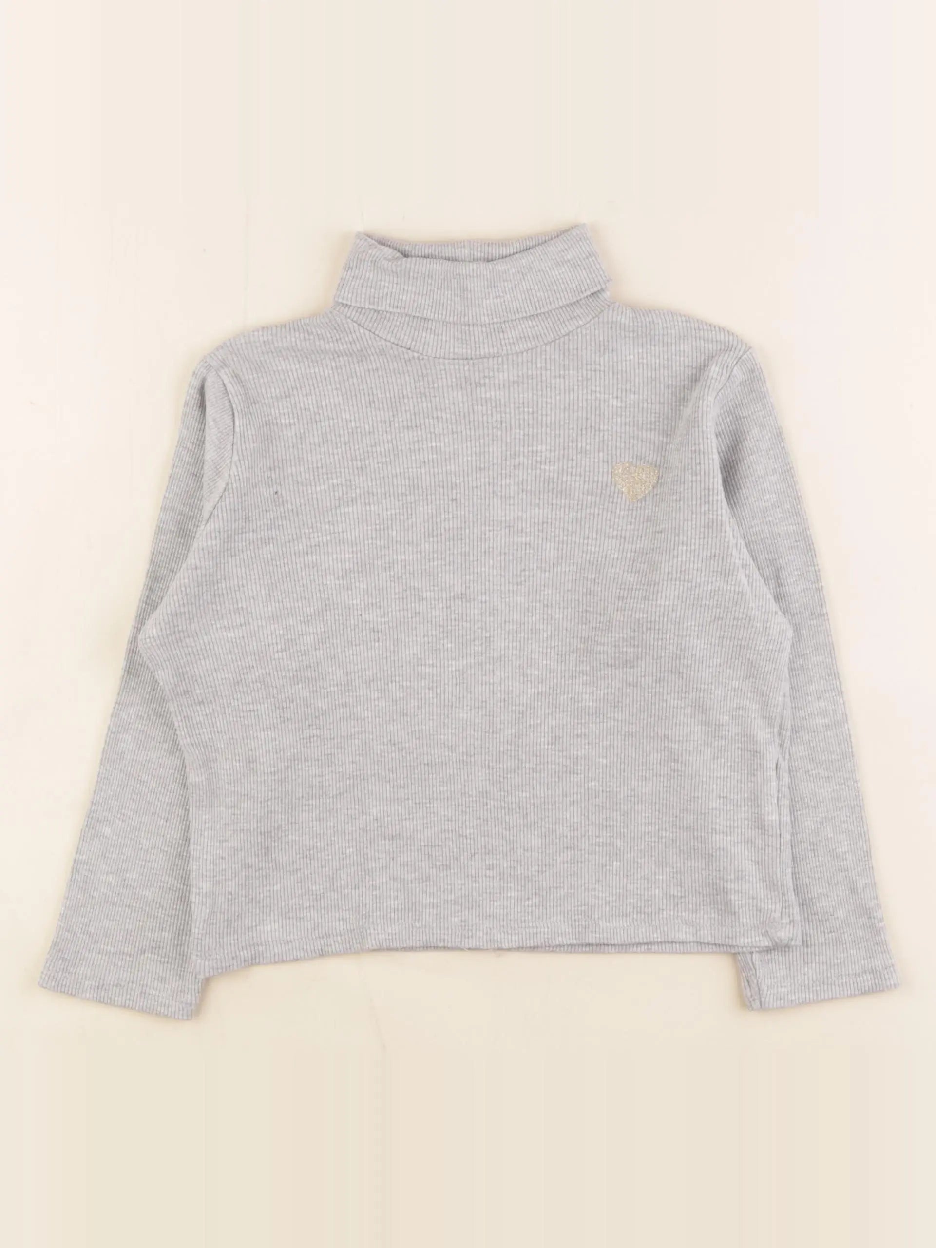 Vertbaudet - sous-pull gris - 6 ans