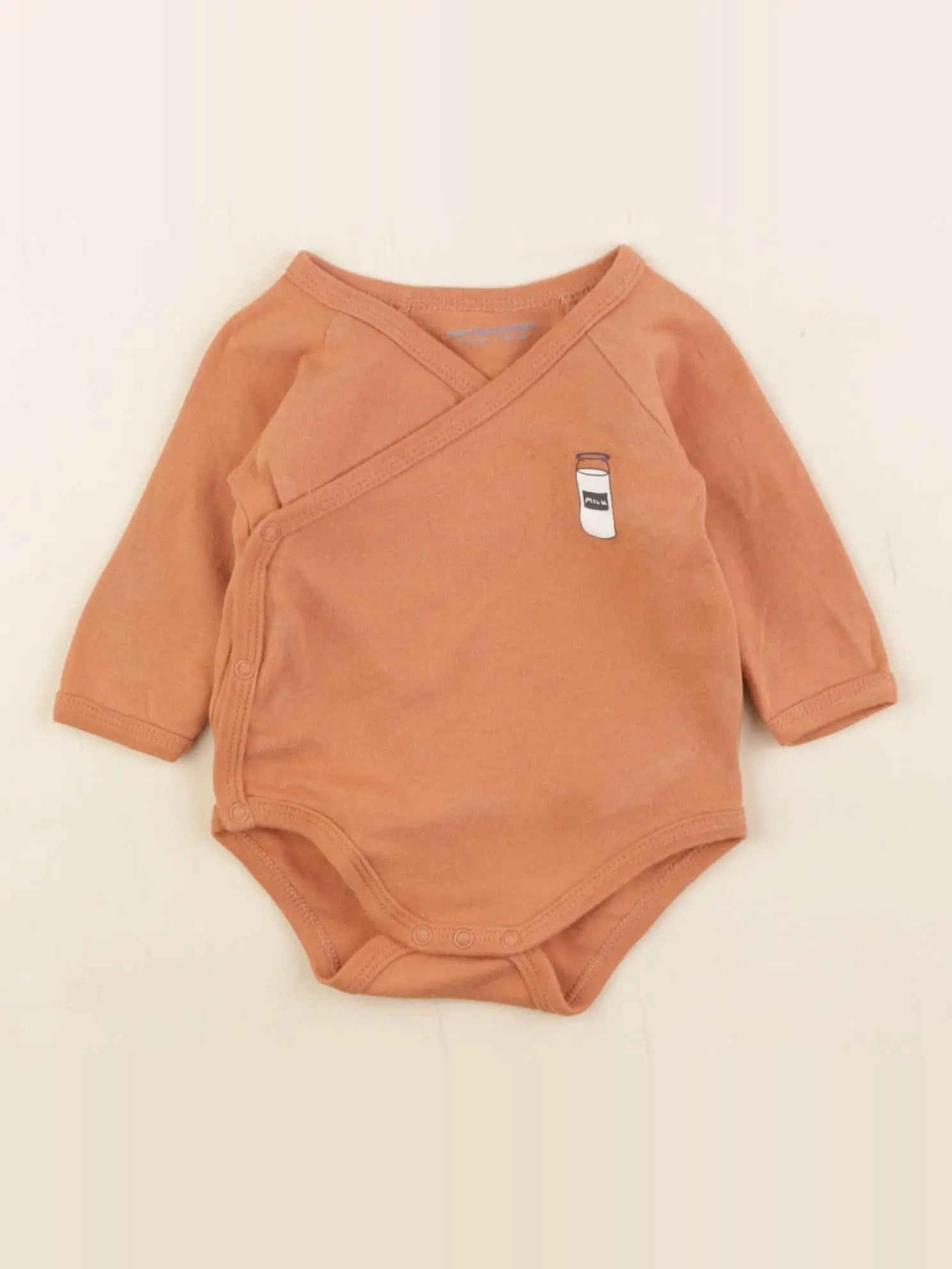 Vertbaudet - body marron - 3 mois