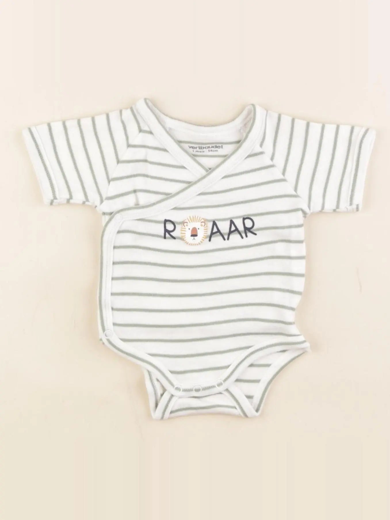 Vertbaudet - body vert - 1 mois