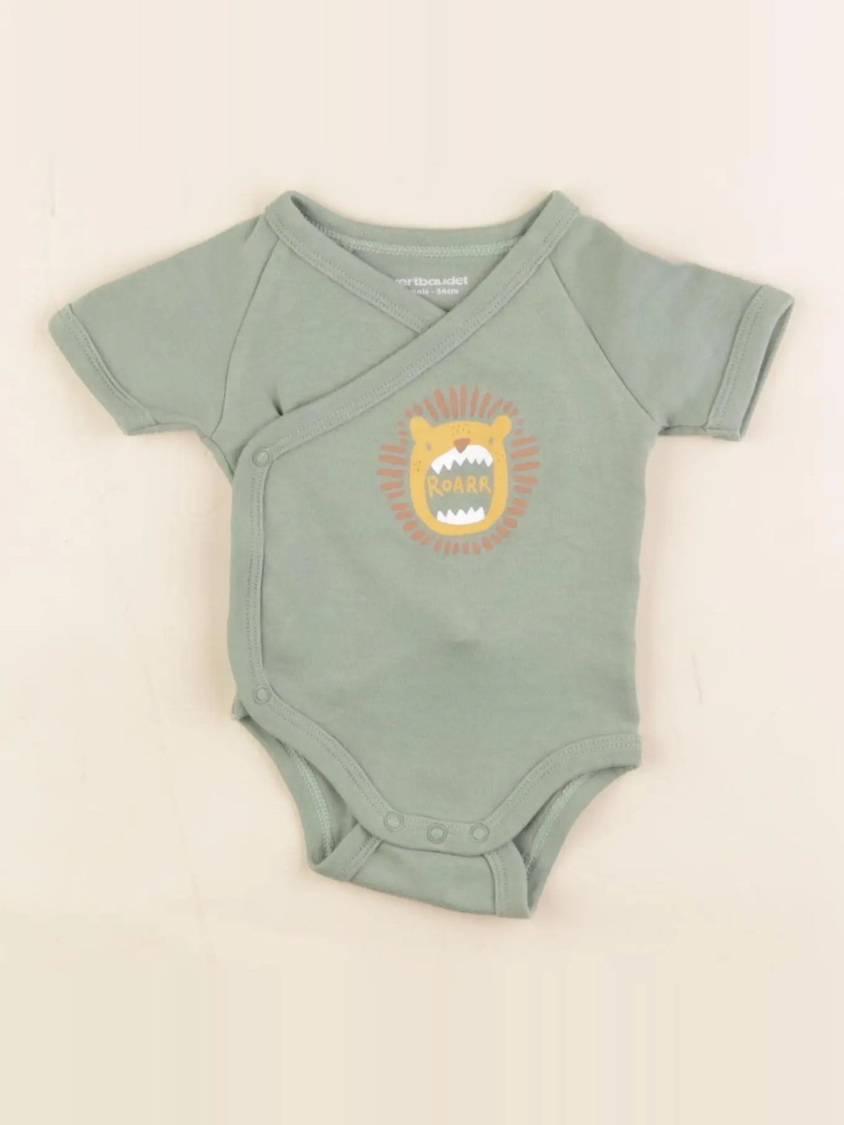 Vertbaudet - body vert - 1 mois