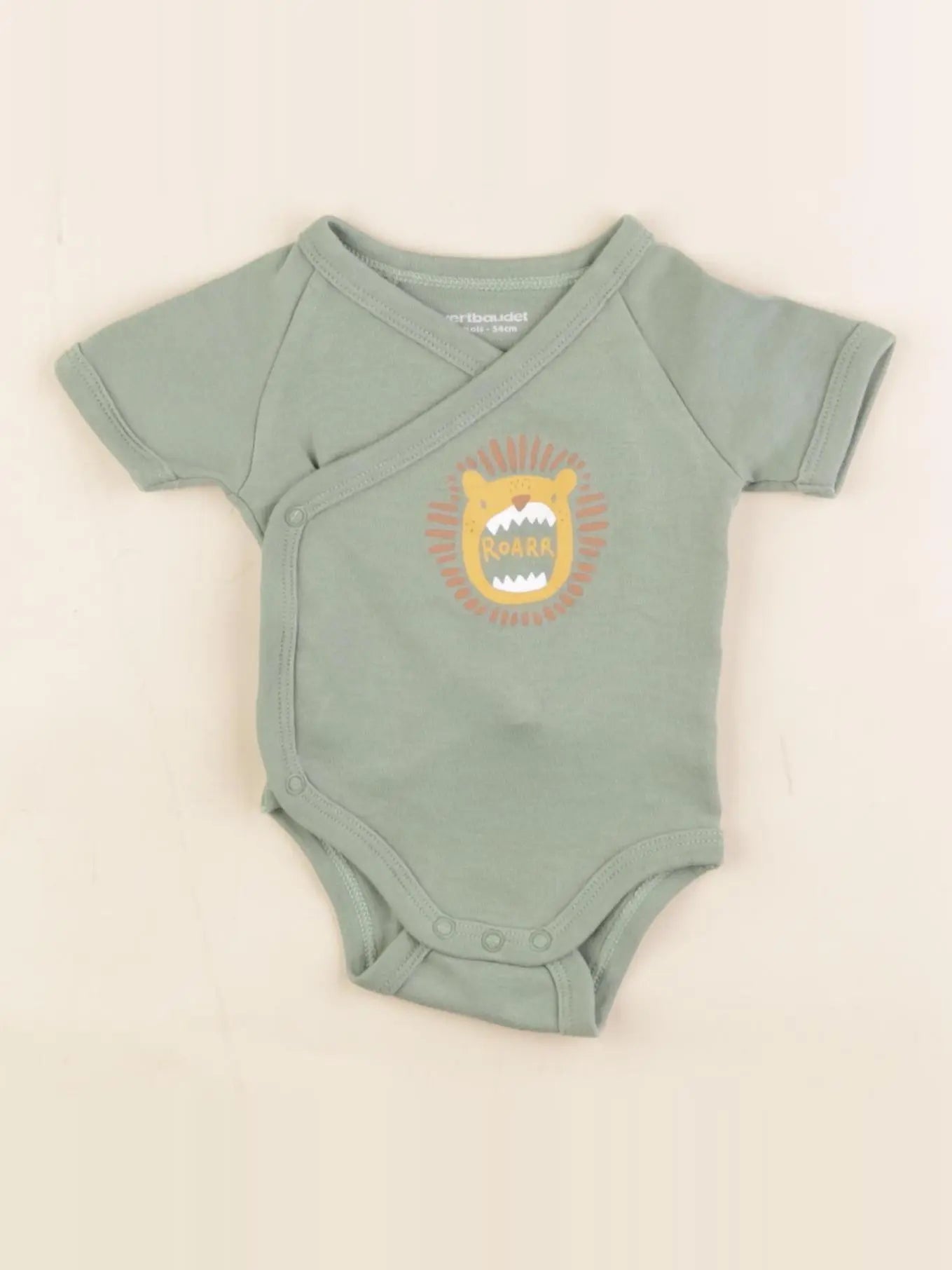 Vertbaudet - body vert - 1 mois