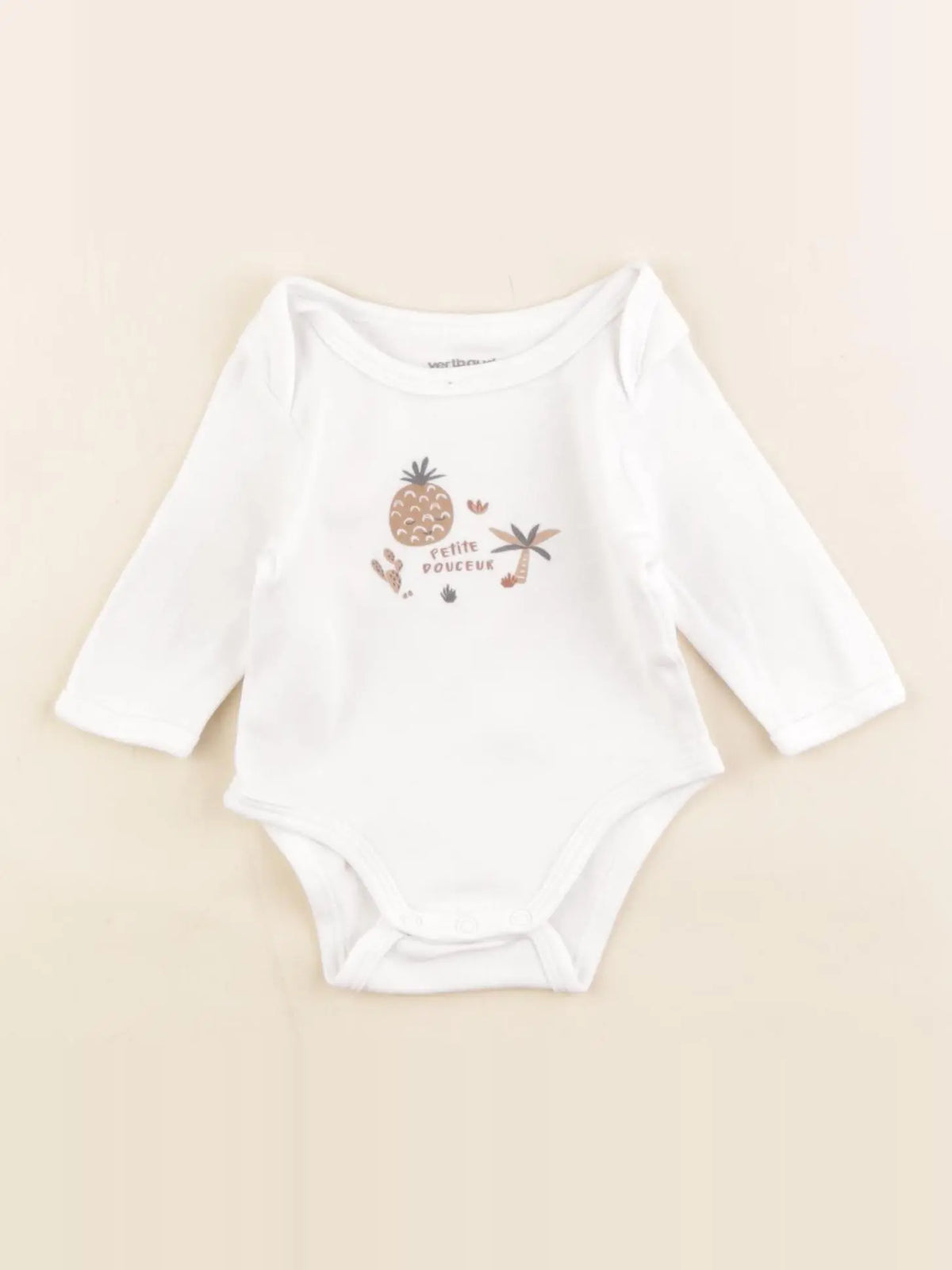 Vertbaudet - body blanc - 1 mois