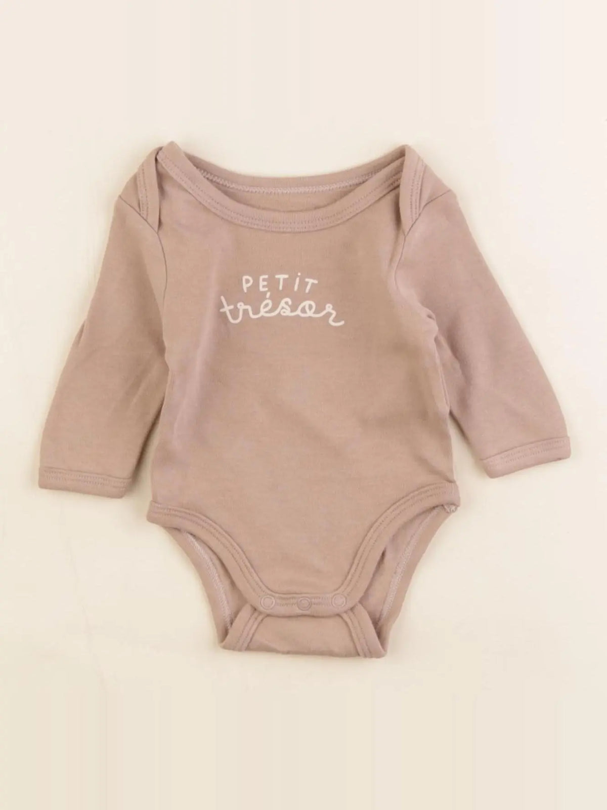 Vertbaudet - body marron - 1 mois